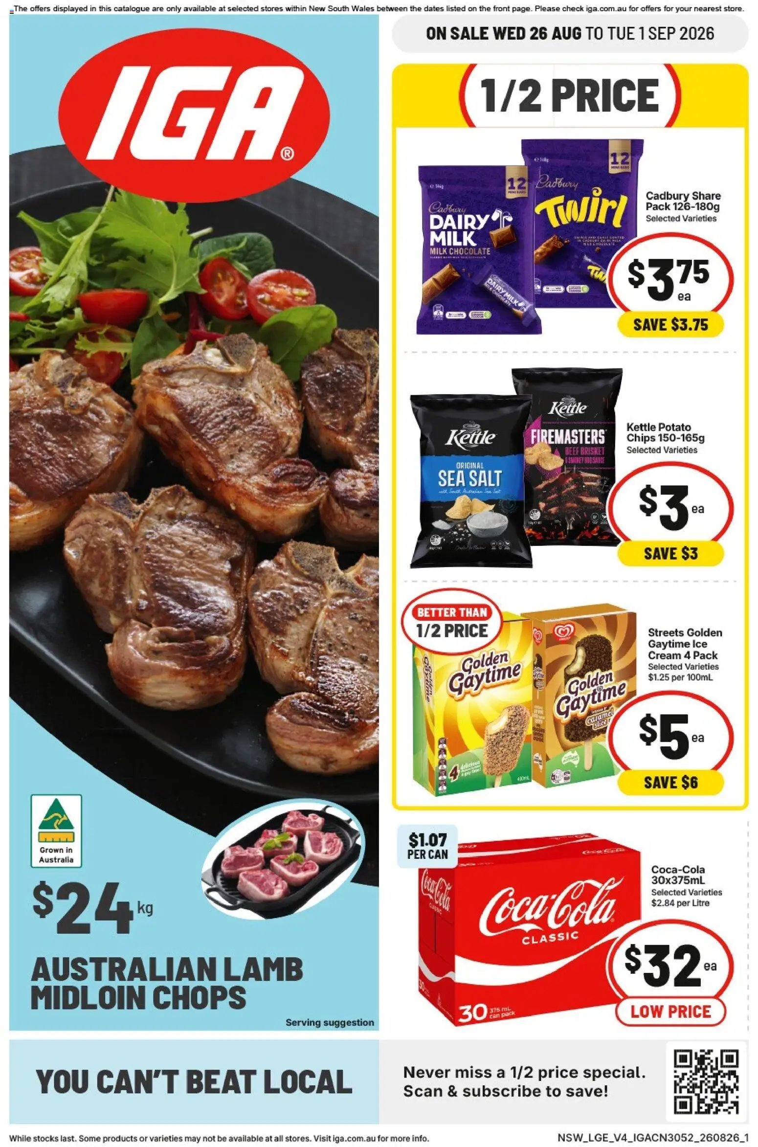 IGA catalogue from 25/08/2026 IGA catalogue Extra specials Summer Hill