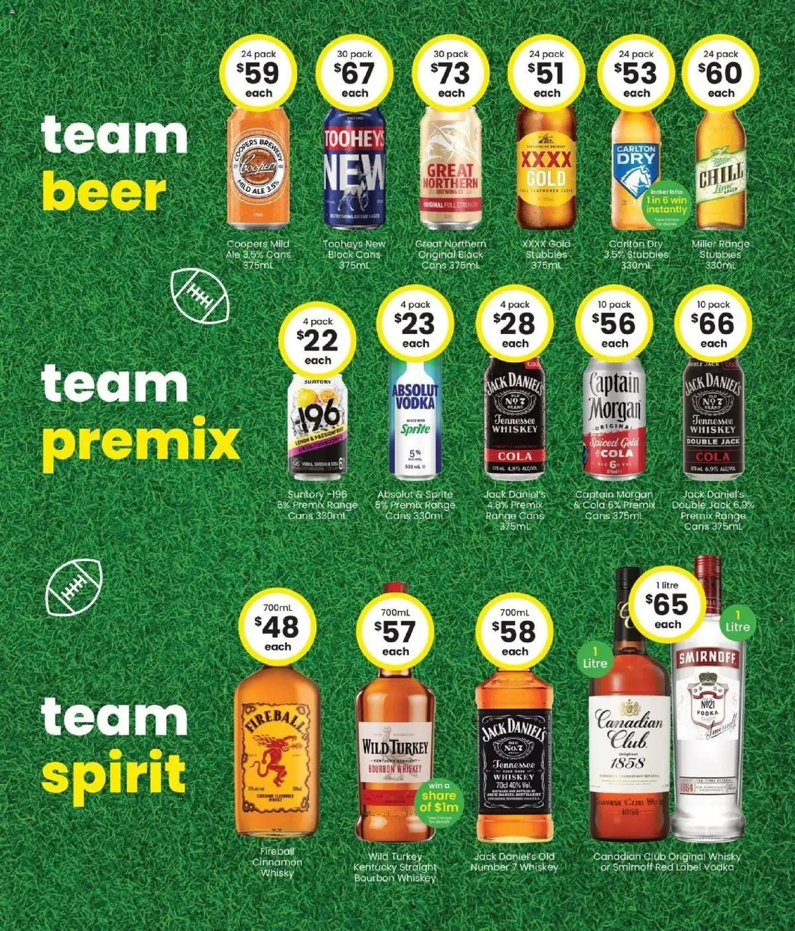 The Bottle-O catalogue from 14/09/2026 Good value booze for good value fans 14/09