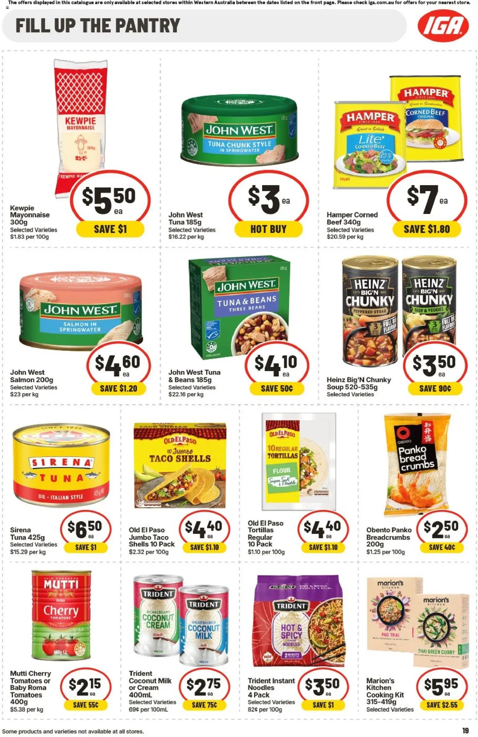 IGA catalogue from 01/07/2026 IGA catalogue WA