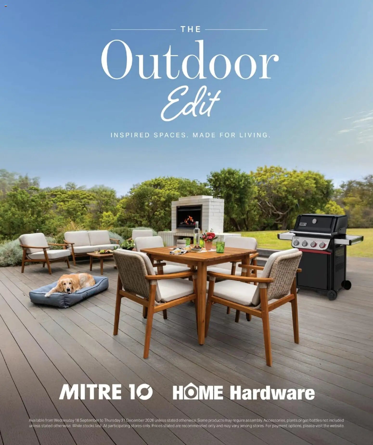 Mitre 10 catalogue from 16/09/2026 Mitre 10 The Outdoor Edit