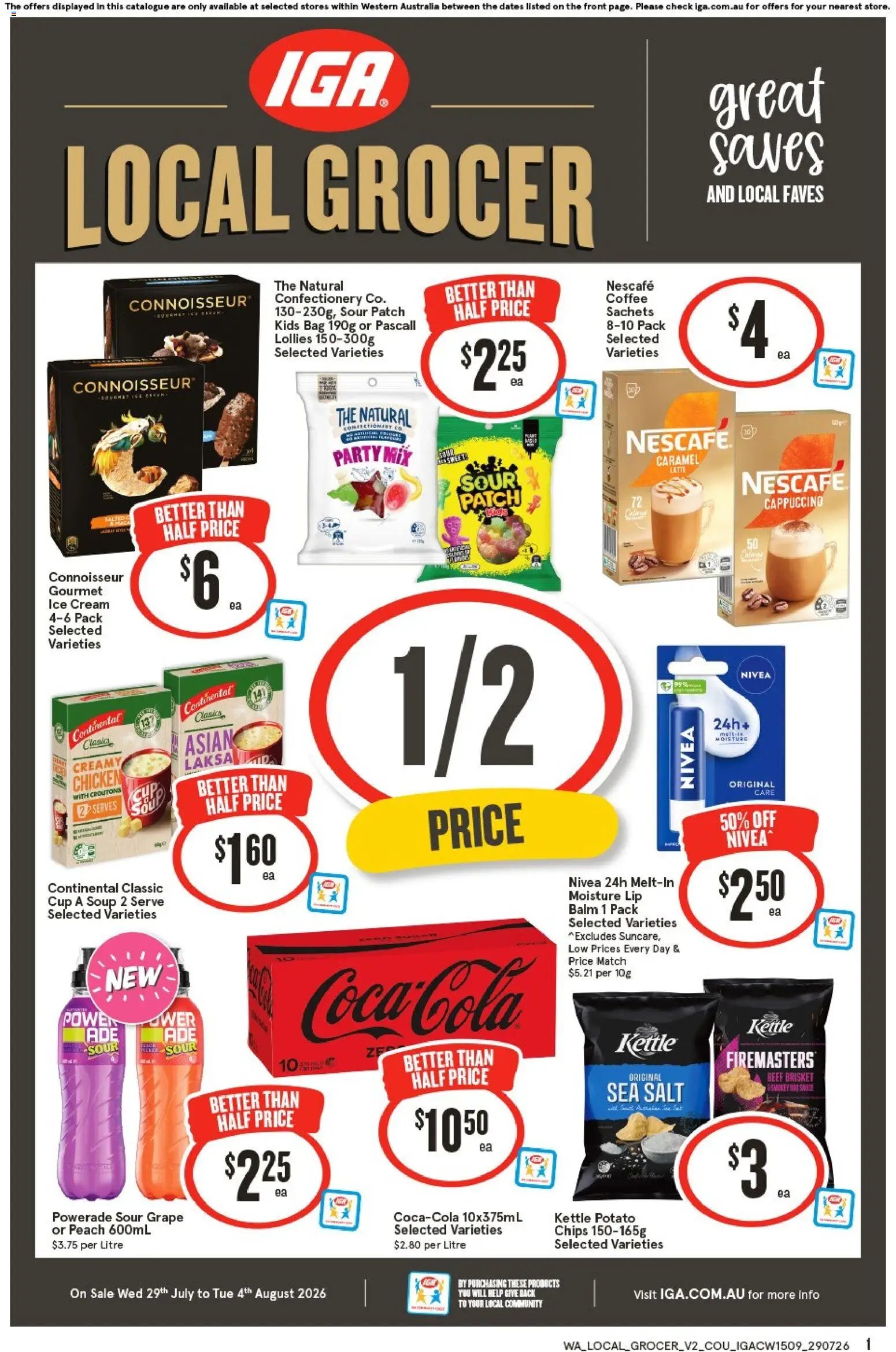 IGA catalogue from 29/07/2026 IGA Local Grocer NT/WA