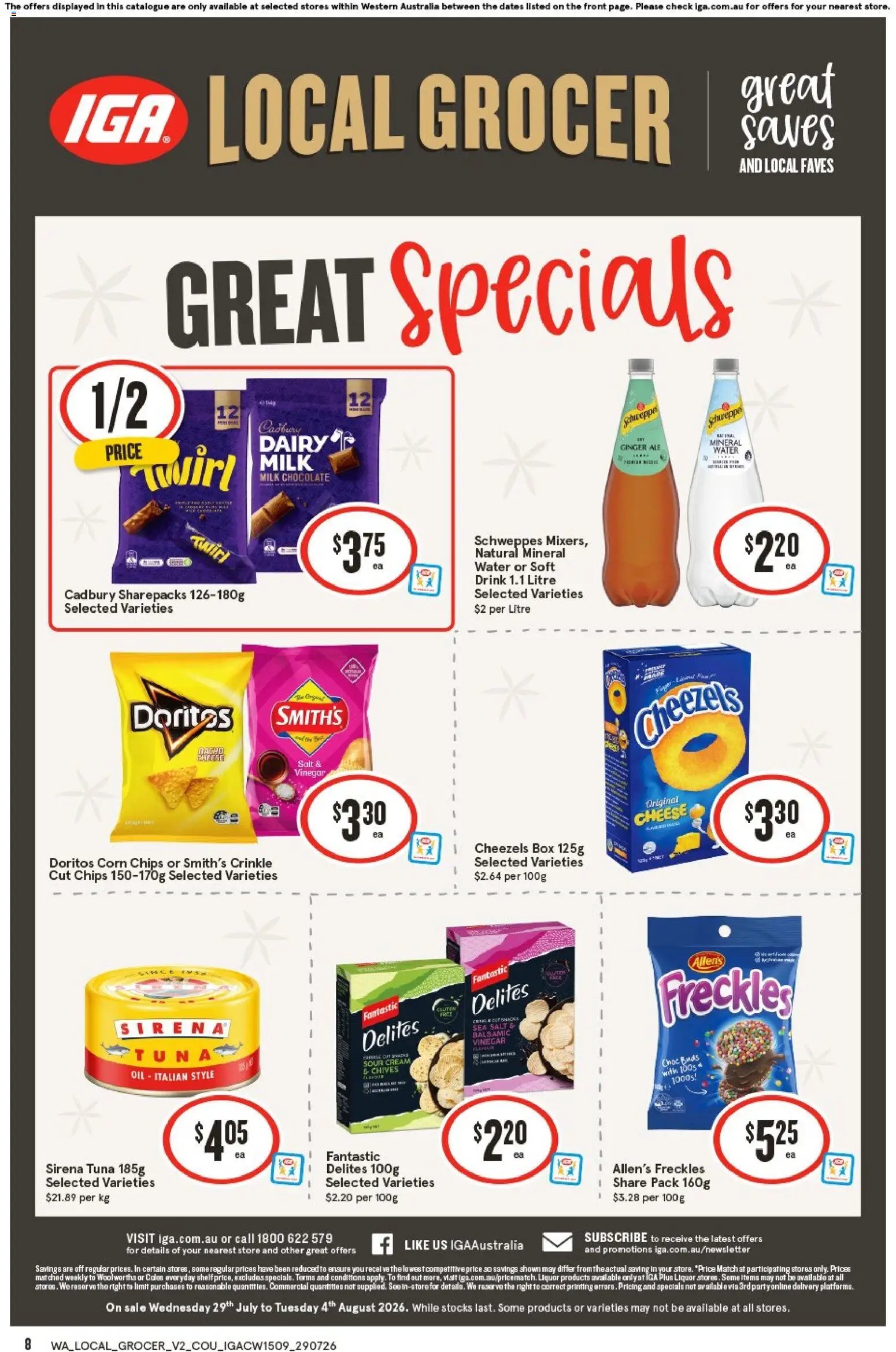 IGA catalogue from 29/07/2026 IGA Local Grocer NT/WA