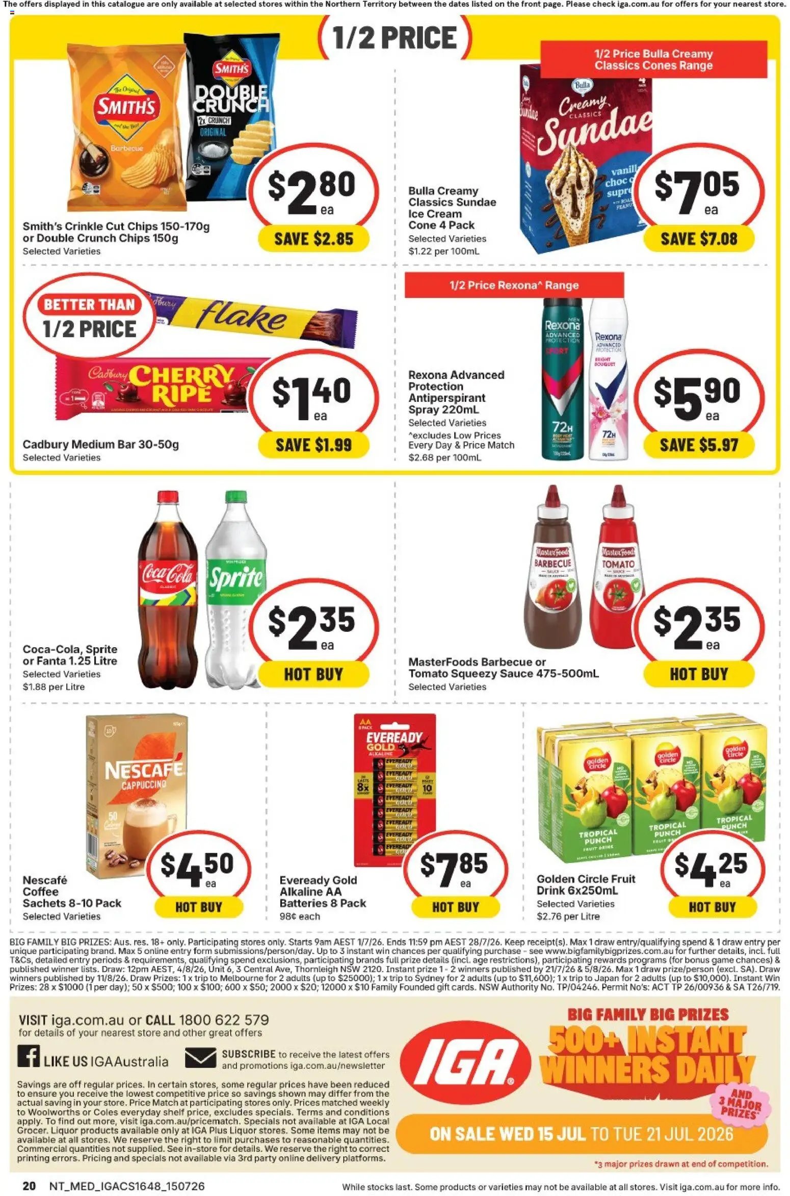 IGA catalogue from 15/07/2026 IGA catalogue NT