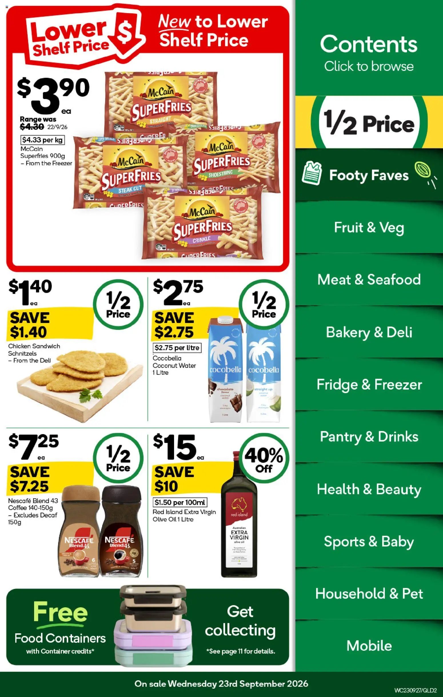 Woolworths catalogue from 23/09/2026 Woolworths catalogue QLD