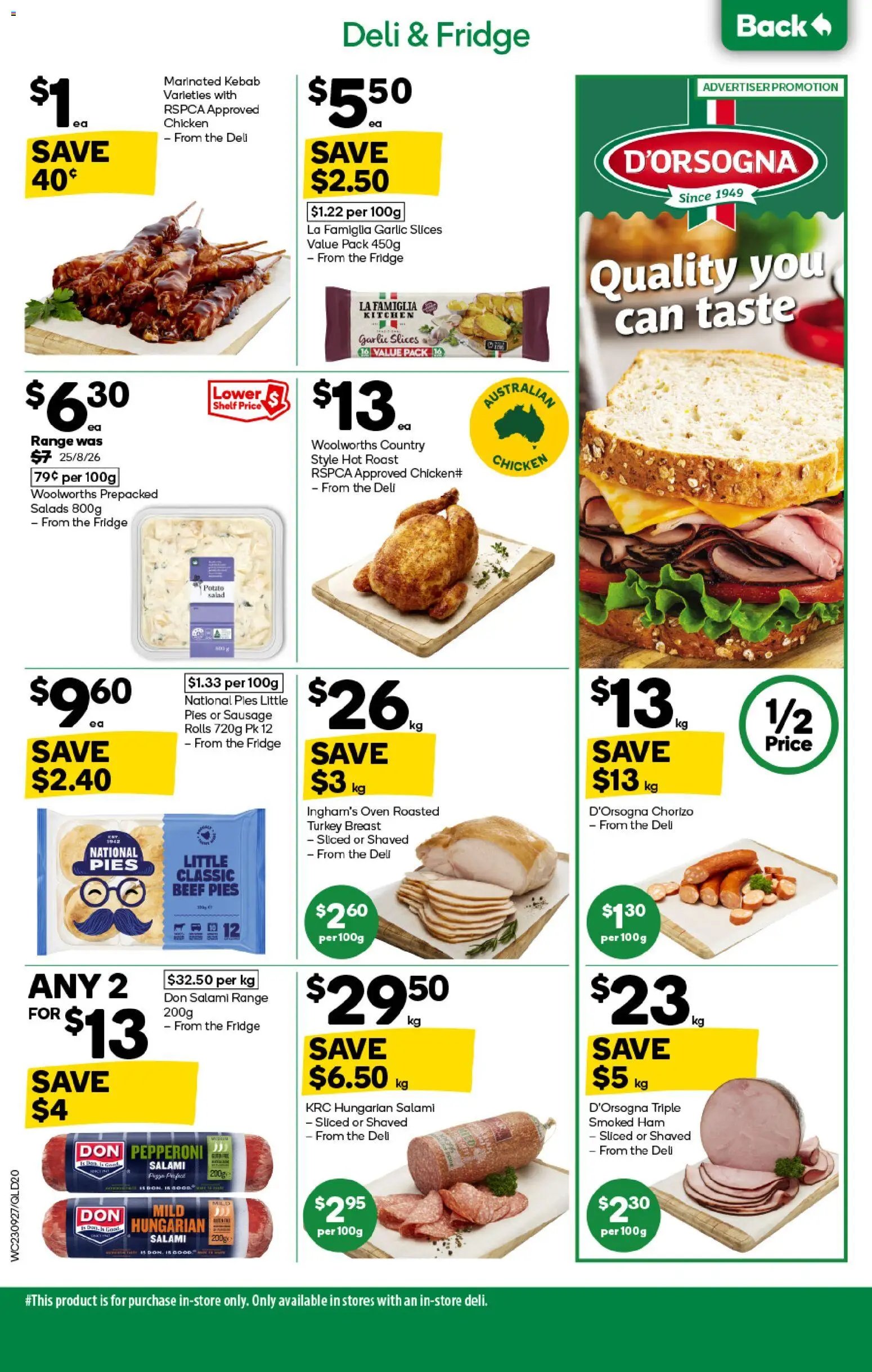 Woolworths catalogue from 23/09/2026 Woolworths catalogue QLD