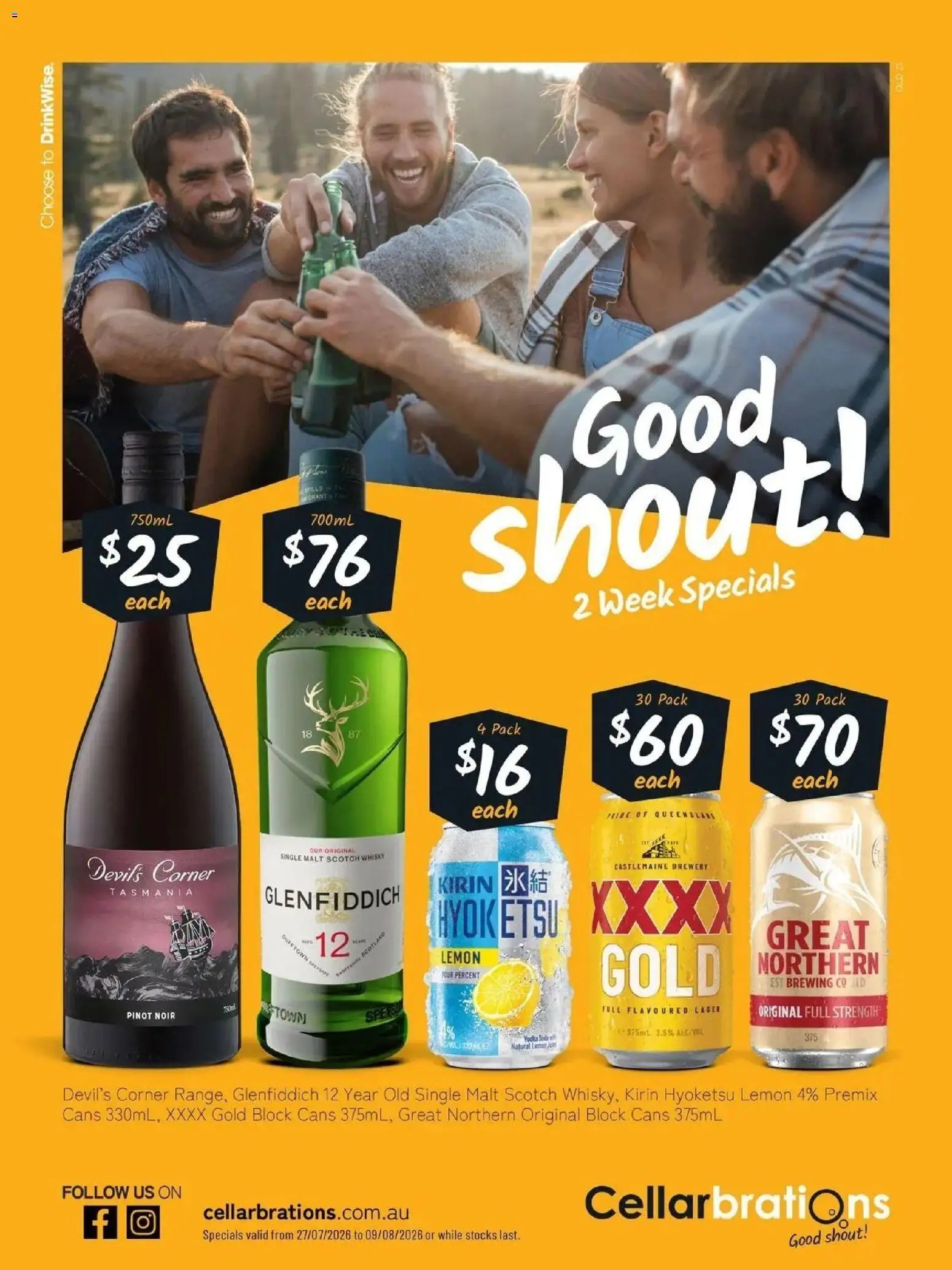 Cellarbrations catalogue from 27/07/2026 Cellarbrations catalogue Aspley