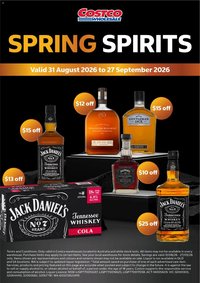 Costco catalogue from 31/08/2026 Costco Spring Spirits