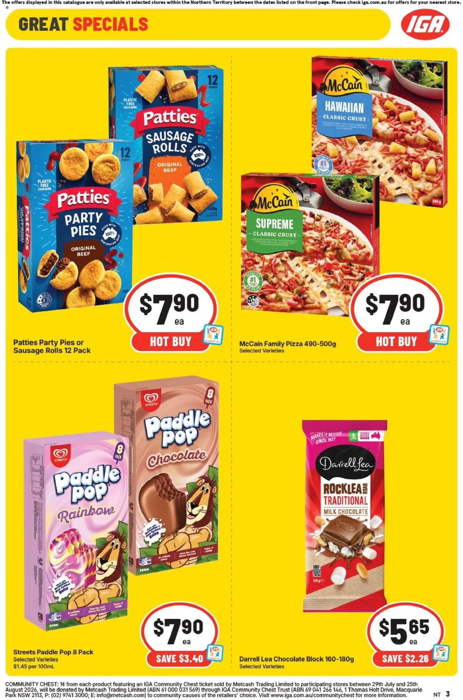 IGA catalogue from 29/07/2026 IGA catalogue NT