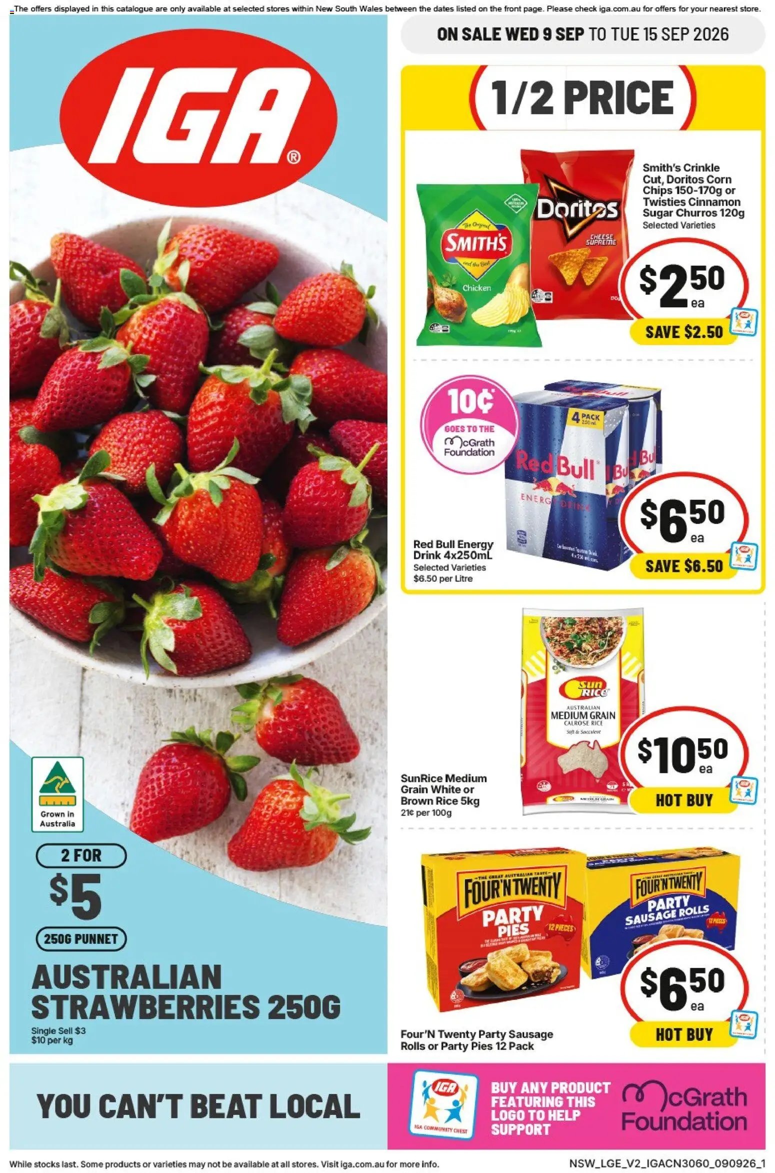 IGA catalogue from 09/09/2026 IGA catalogue Eveleigh