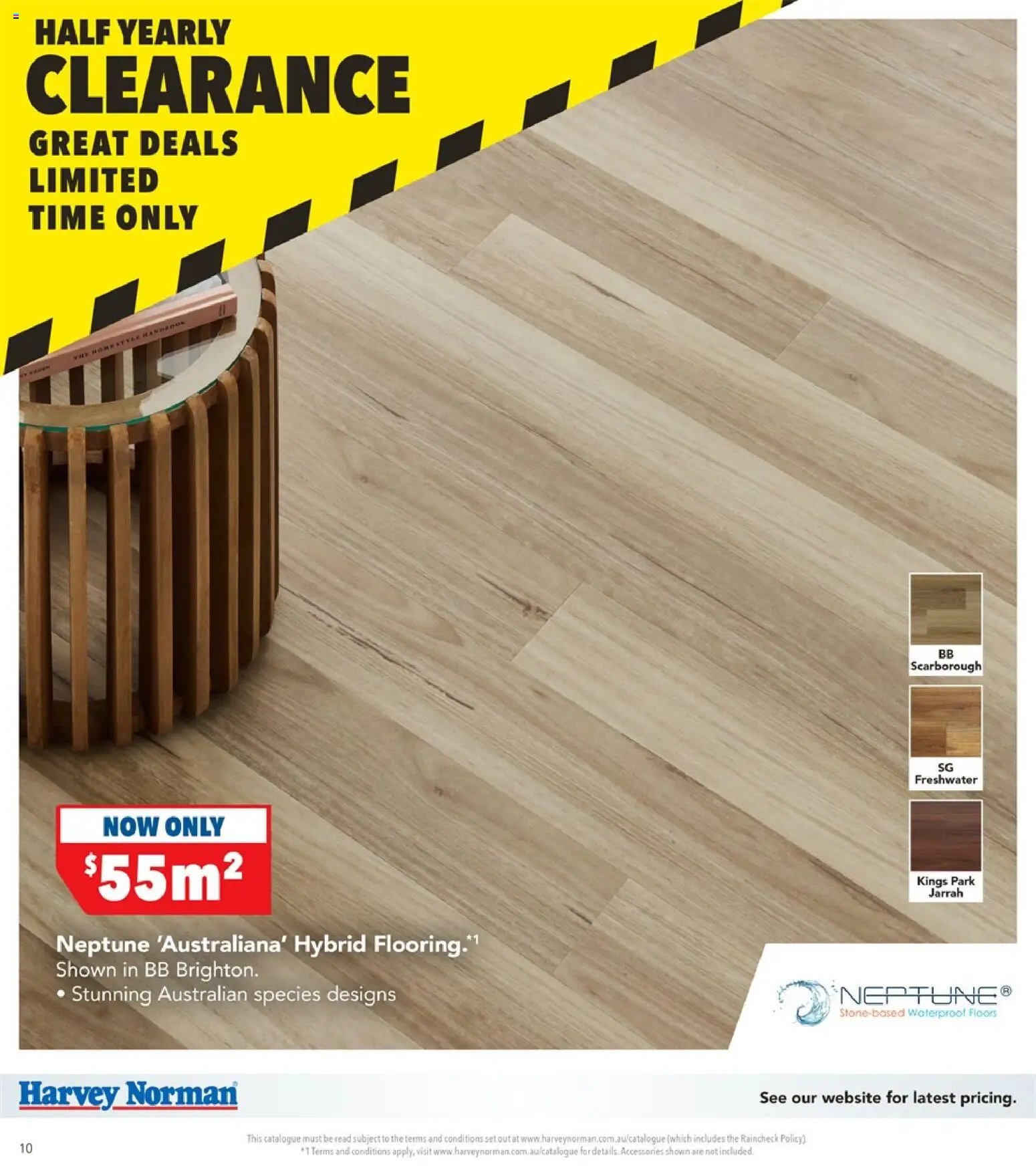 Harvey Norman catalogue from 01/07/2026 Harvey Norman catalogue Flooring Clearance