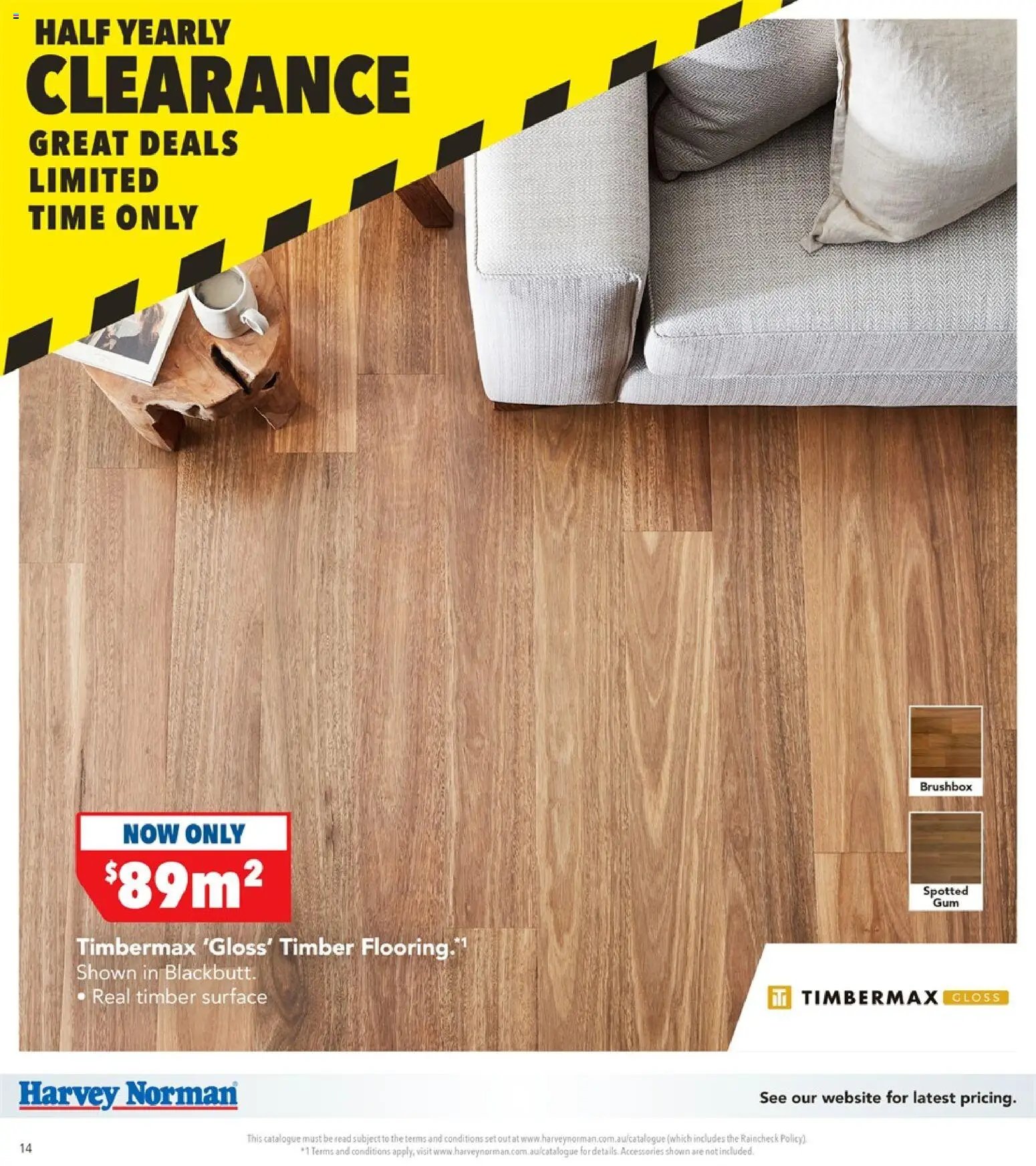 Harvey Norman catalogue from 01/07/2026 Harvey Norman catalogue Flooring Clearance