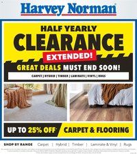 Harvey Norman catalogue from 01/07/2026 Harvey Norman catalogue Flooring Clearance