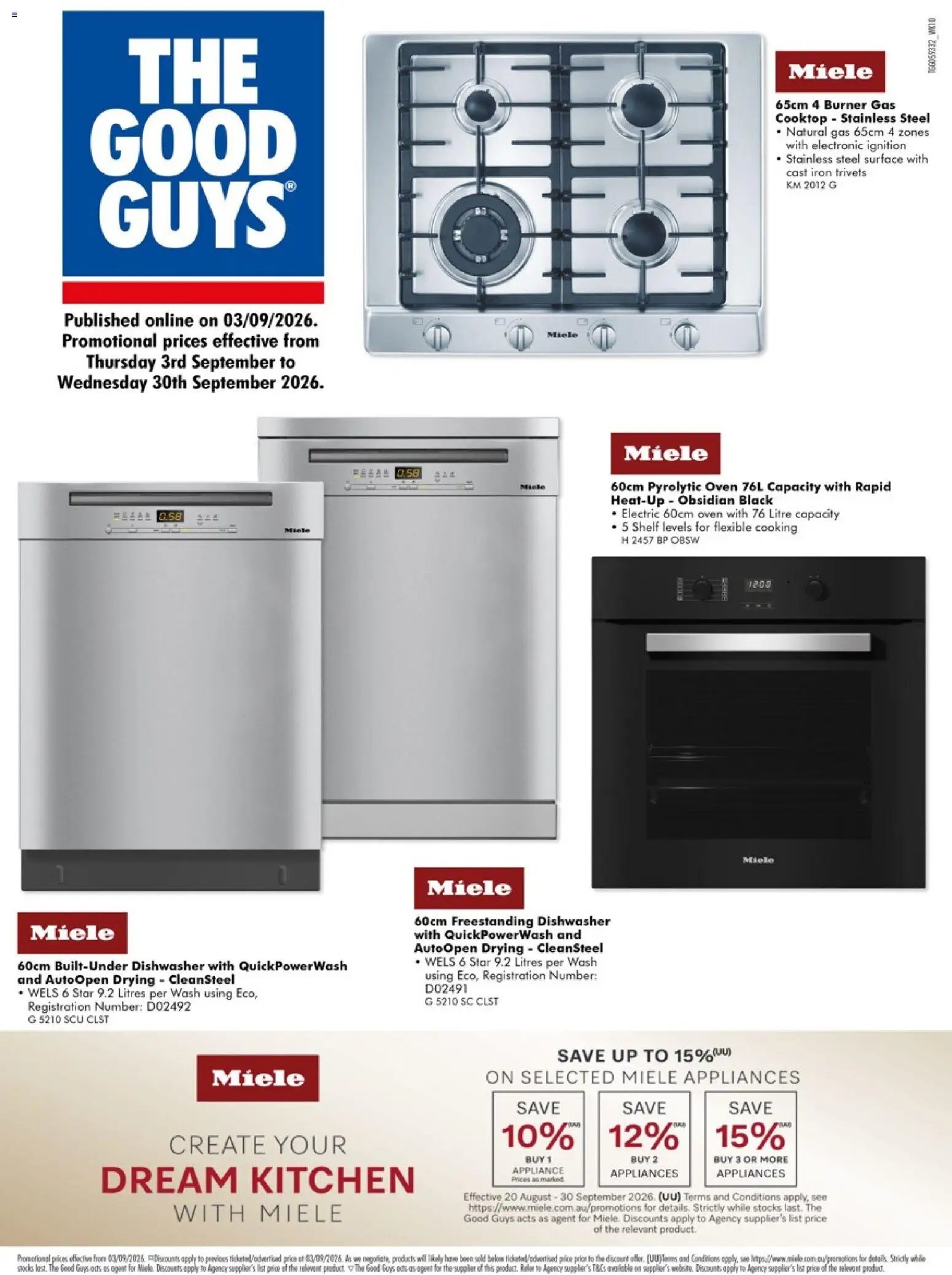 The Good Guys catalogue from 03/09/2026 The Good Guys Miele