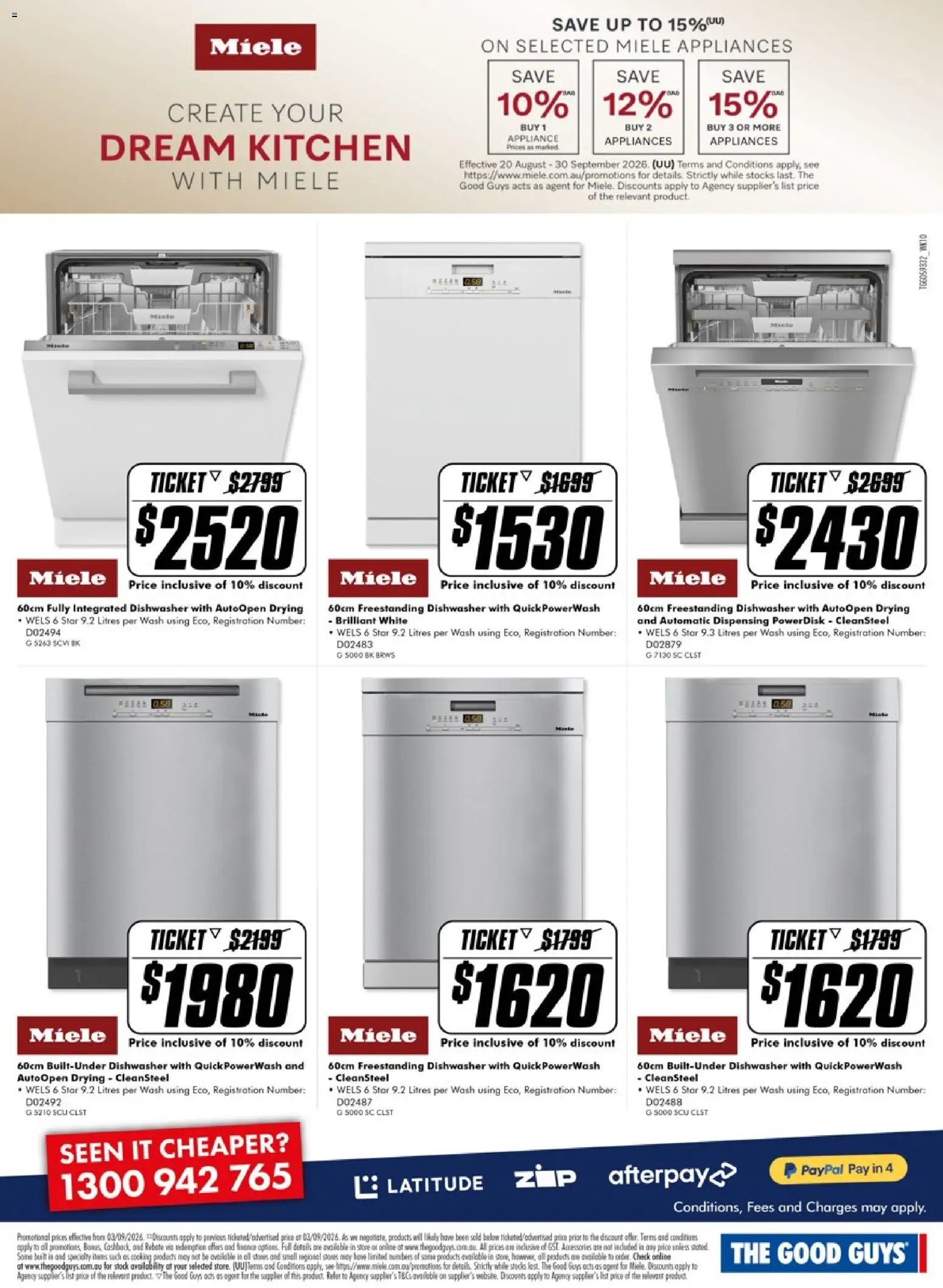 The Good Guys catalogue from 03/09/2026 The Good Guys Miele