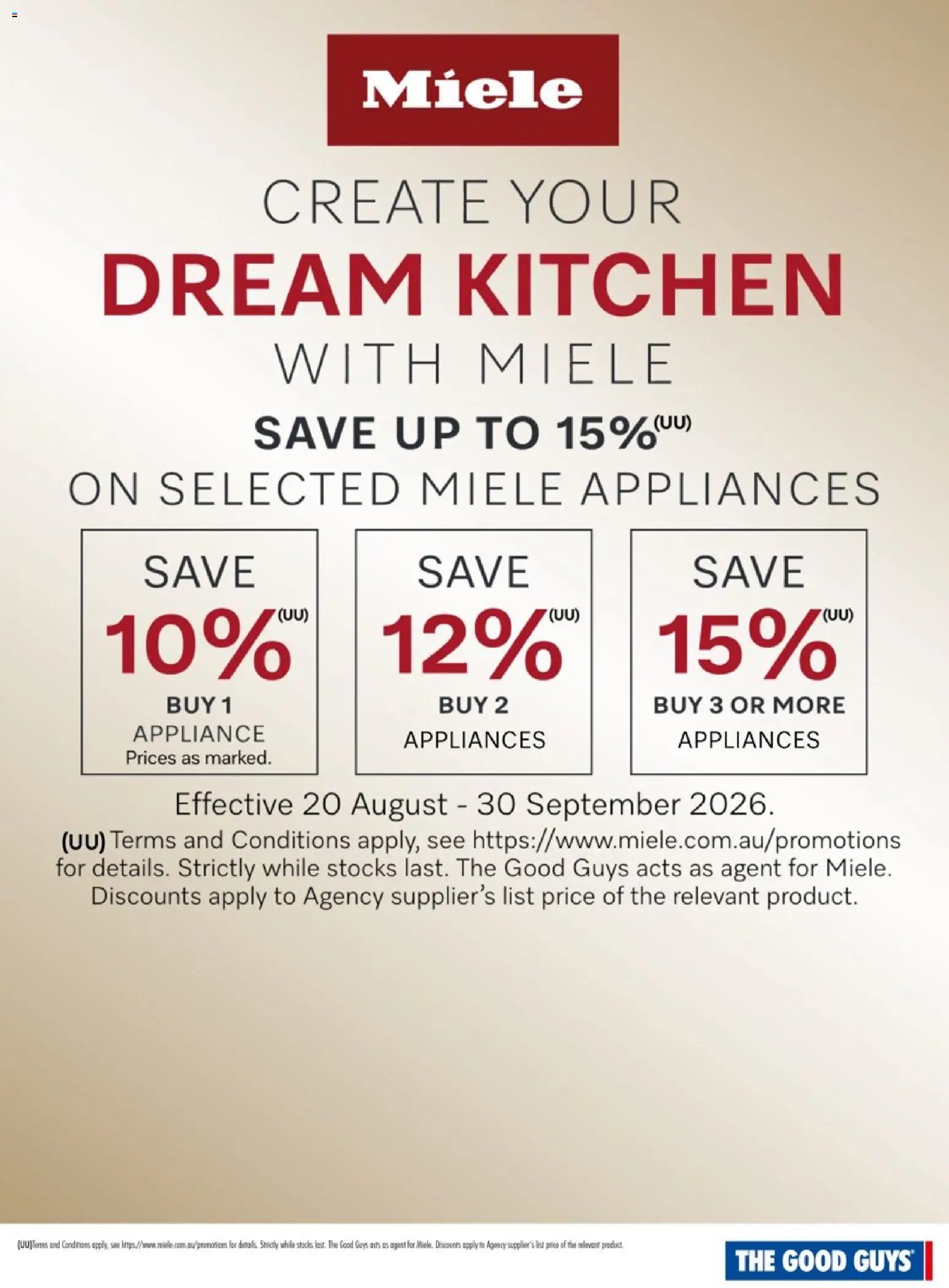 The Good Guys catalogue from 03/09/2026 The Good Guys Miele