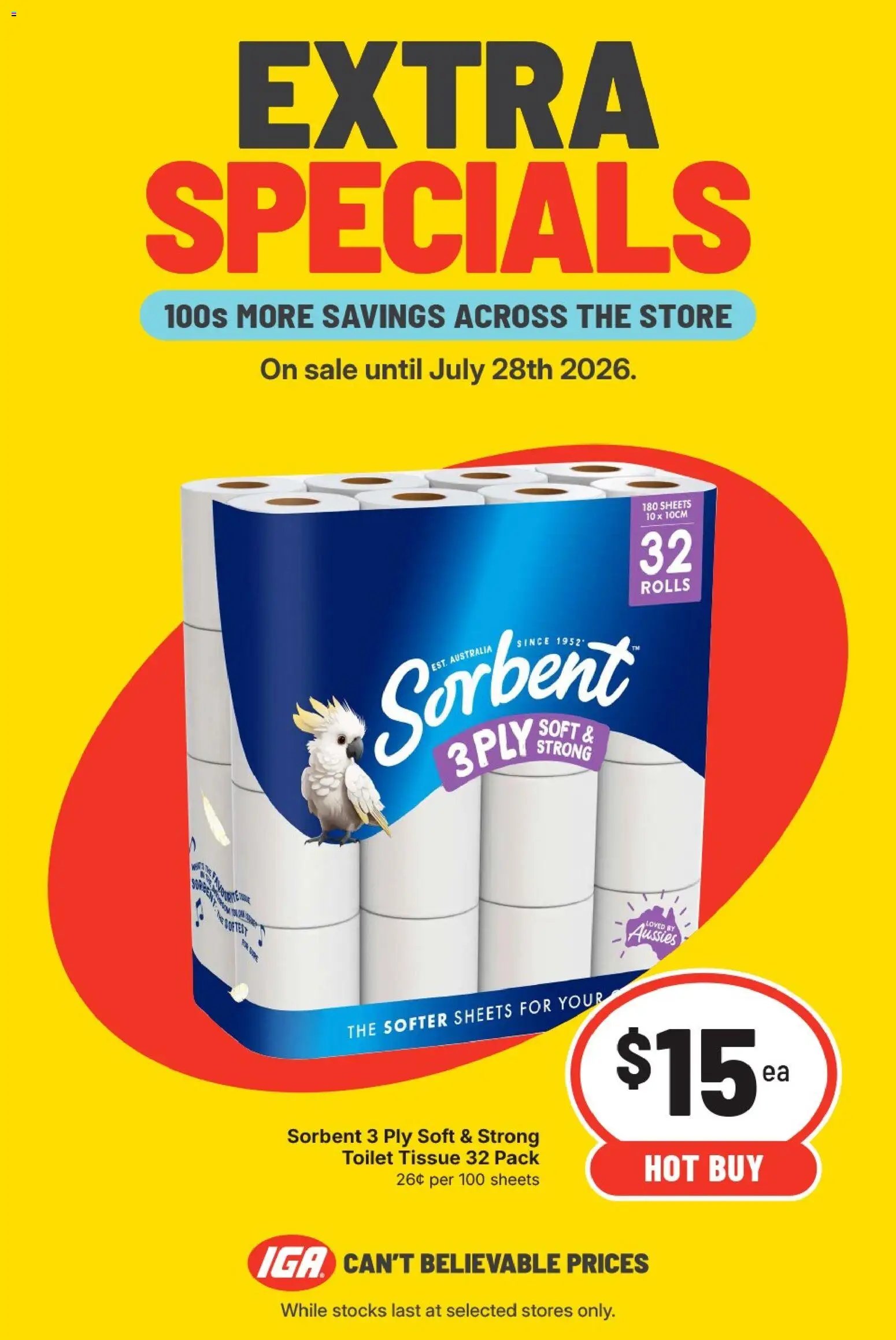 IGA catalogue from 27/07/2026 IGA Extra Specials VIC