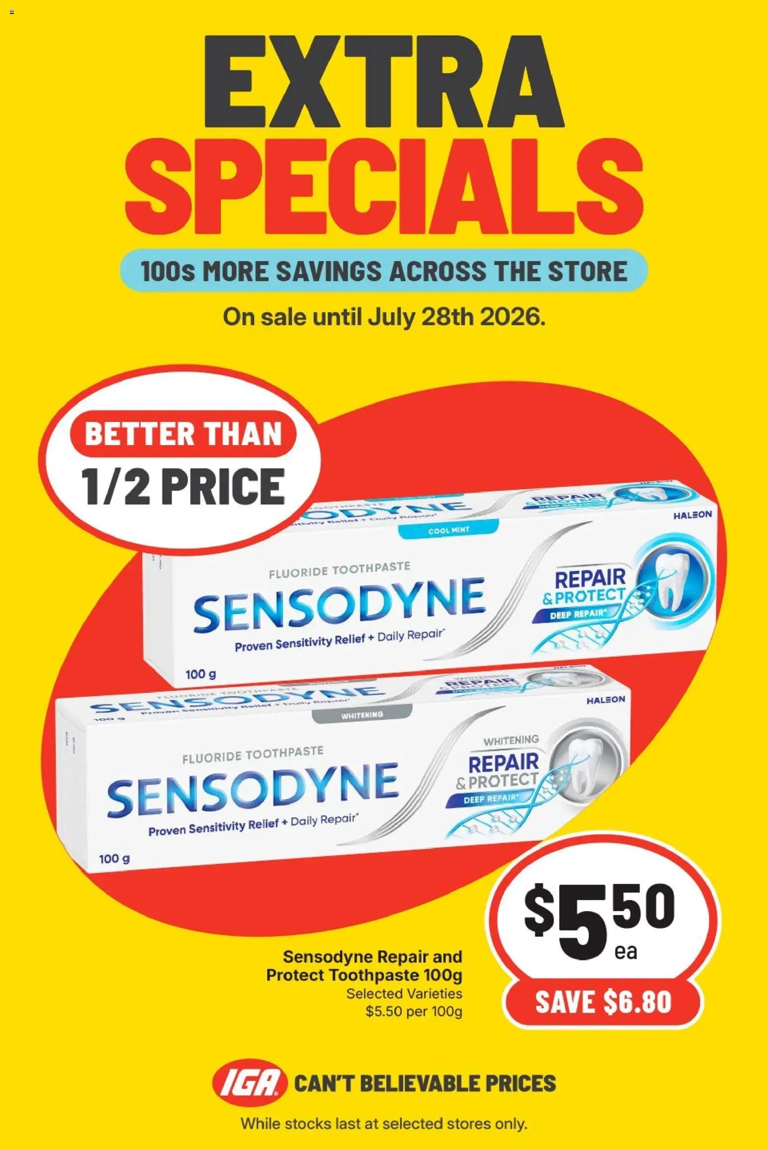 IGA catalogue from 27/07/2026 IGA Extra Specials VIC
