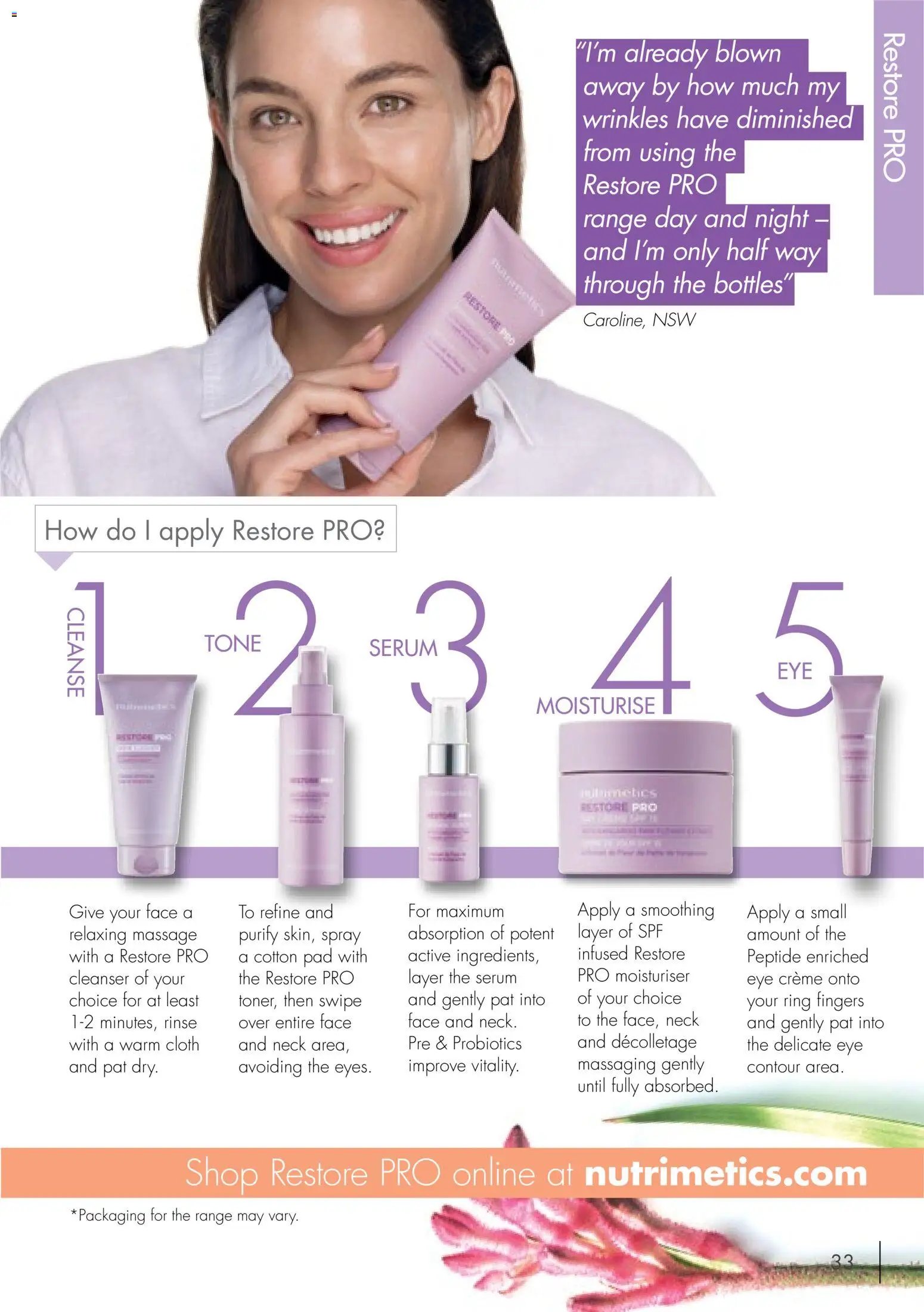 Nutrimetics catalogue from 01/09/2026 Nutrimetics Catalogue Product 2026-27