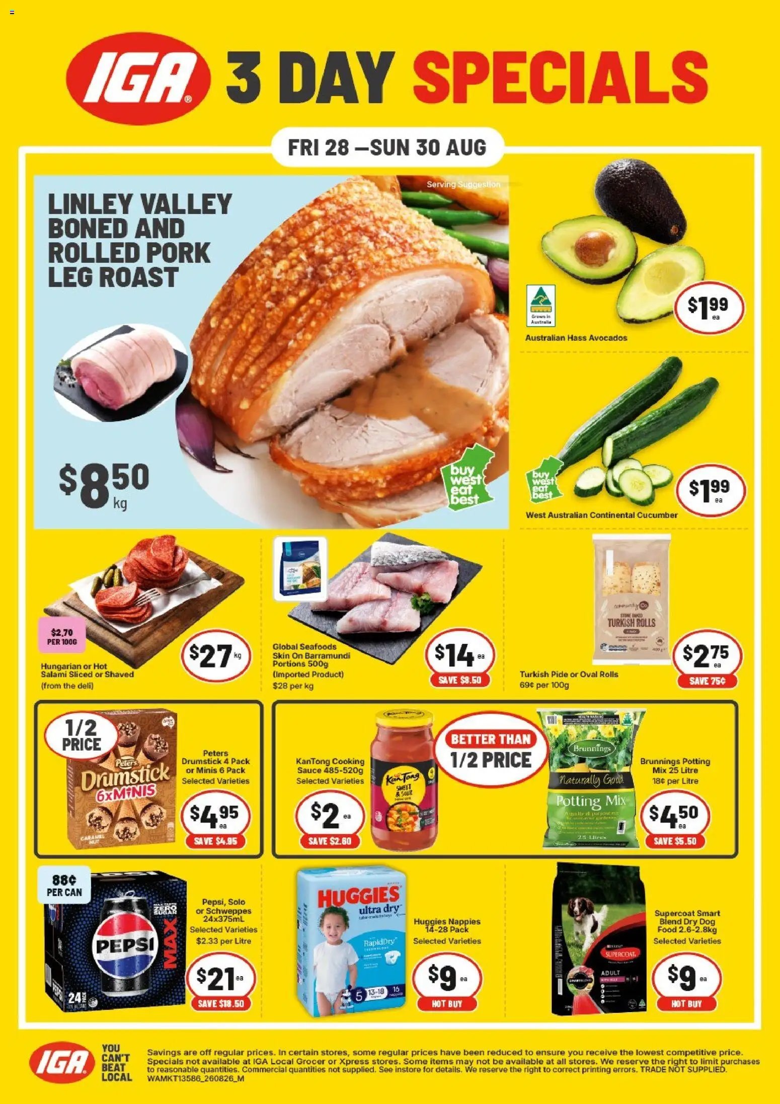 IGA catalogue from 28/08/2026 IGA 3 Day Specials Northbridg