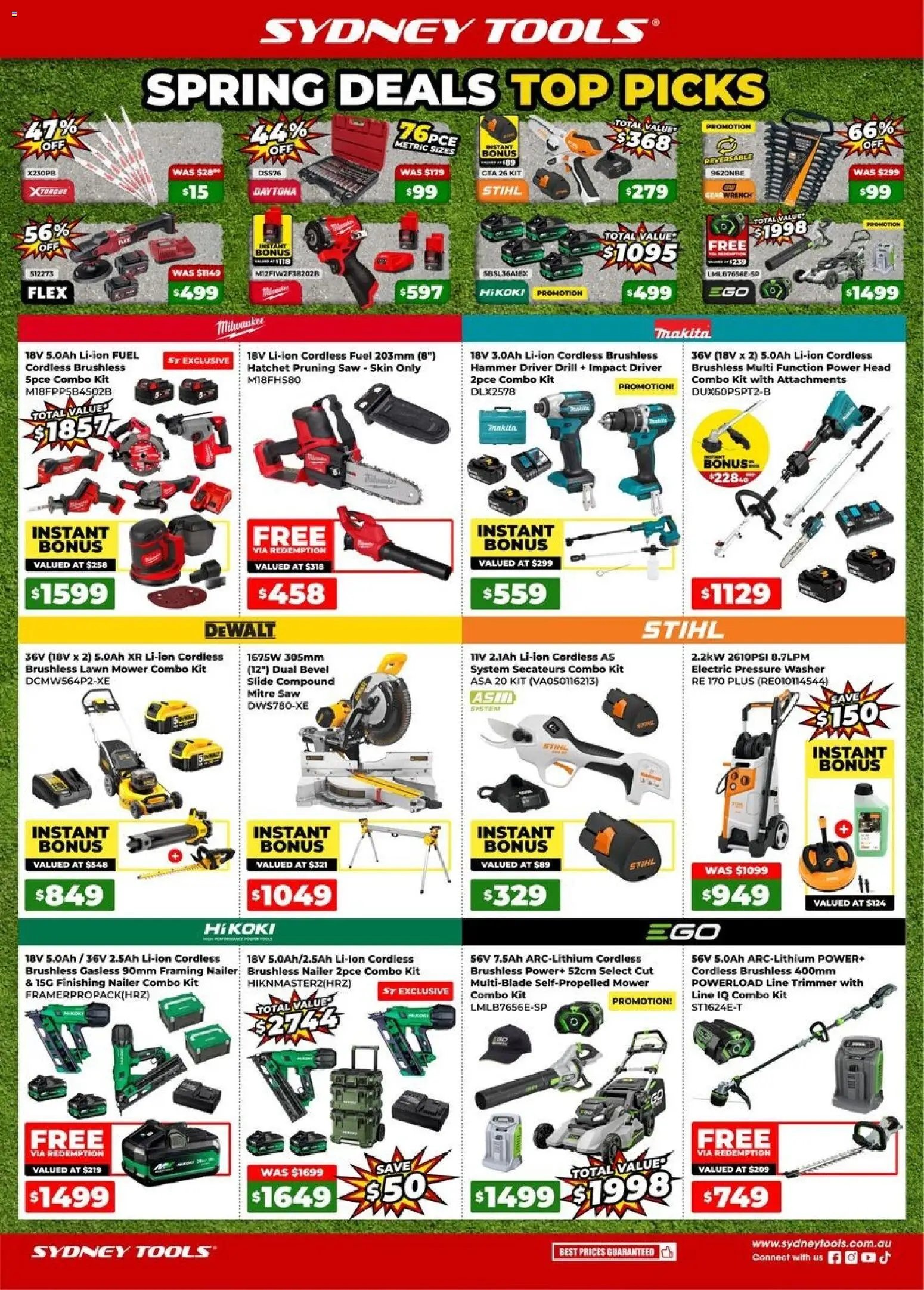 Sydney Tools catalogue from 03/09/2026 Sydney Tools Top Picks