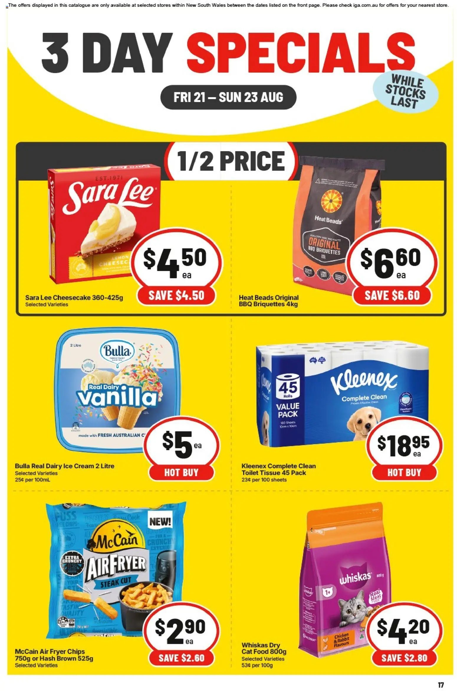IGA catalogue from 21/08/2026 IGA 3 Day Specials NSW