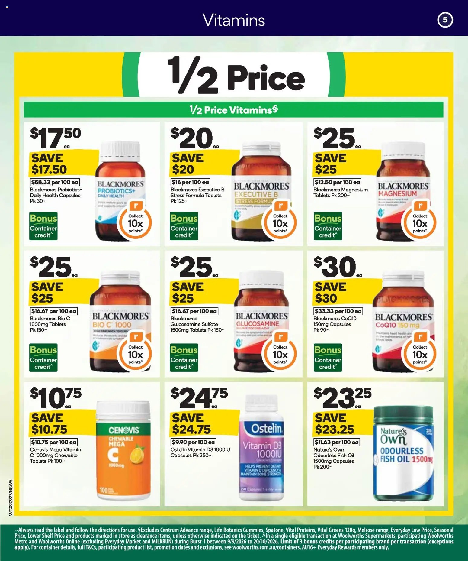 Woolworths catalogue from 09/09/2026 Woolworths catalogue NSW