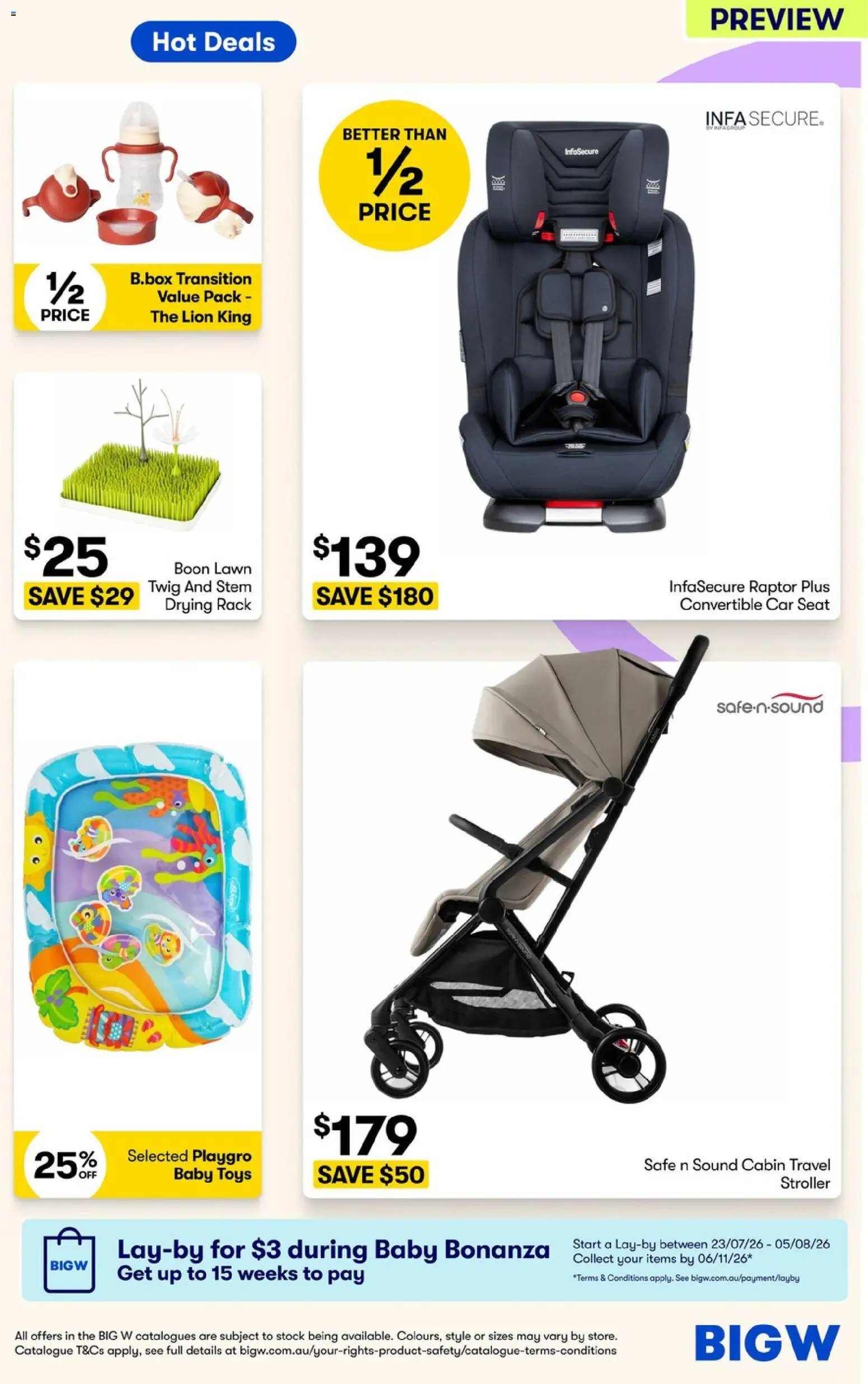 Big W catalogue from 23/07/2026 Big W Baby Bonanza PREVIEW