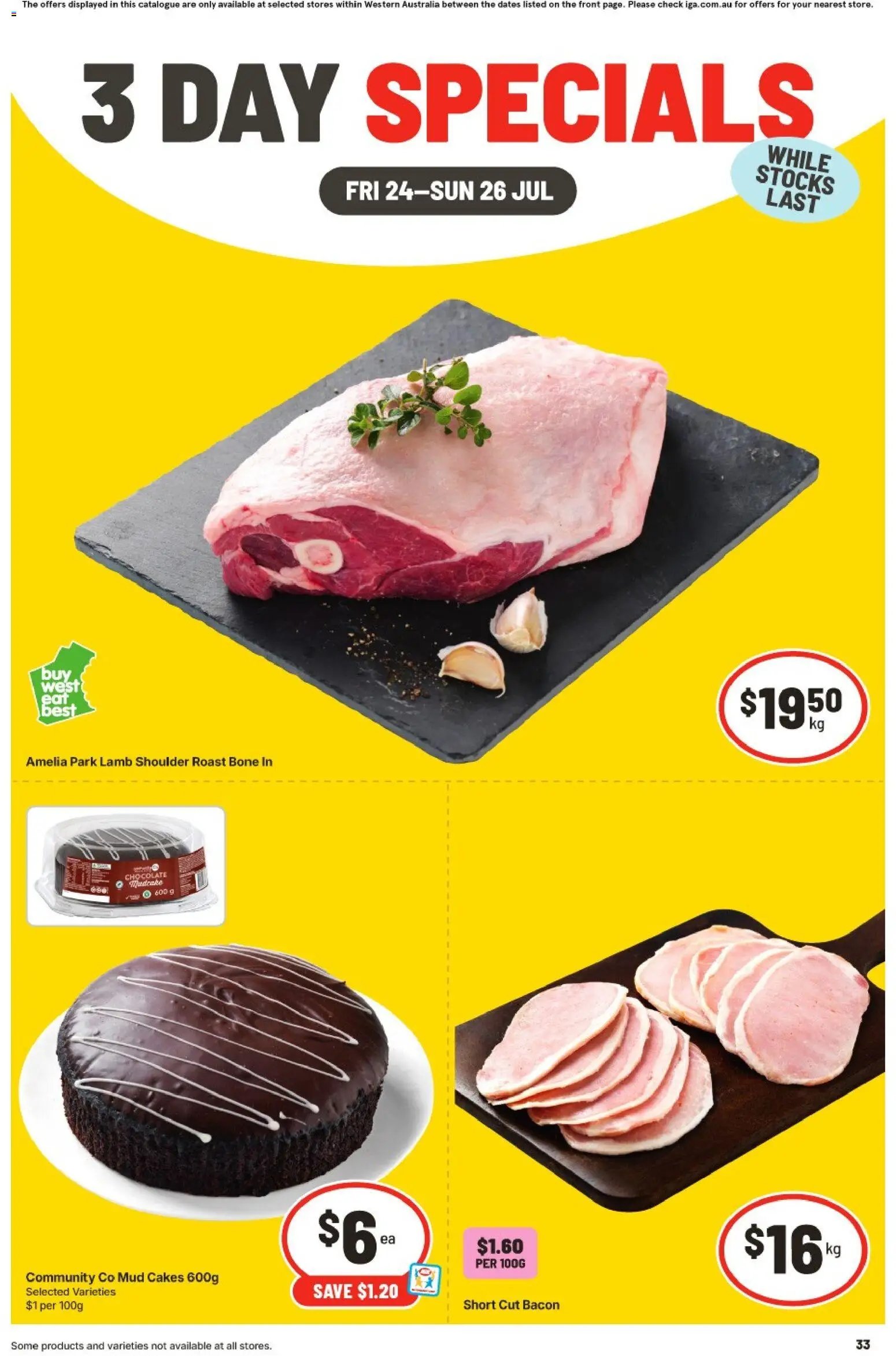 IGA catalogue from 24/07/2026 IGA 3 Day Specials WA