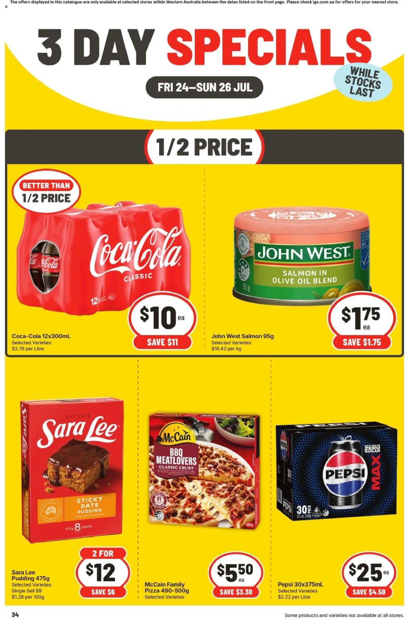 IGA catalogue from 24/07/2026 IGA 3 Day Specials WA