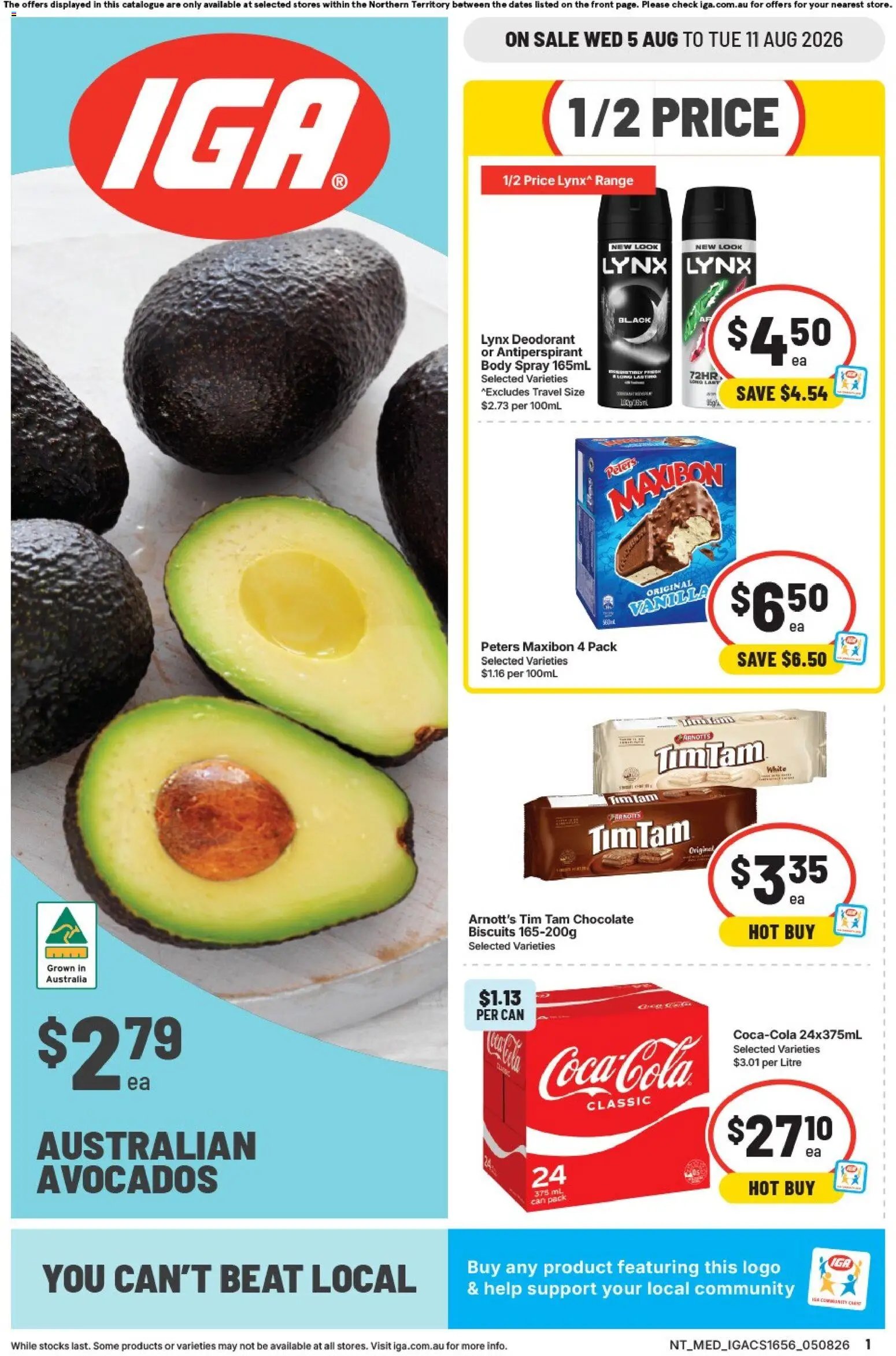 IGA catalogue from 05/08/2026 IGA catalogue NT
