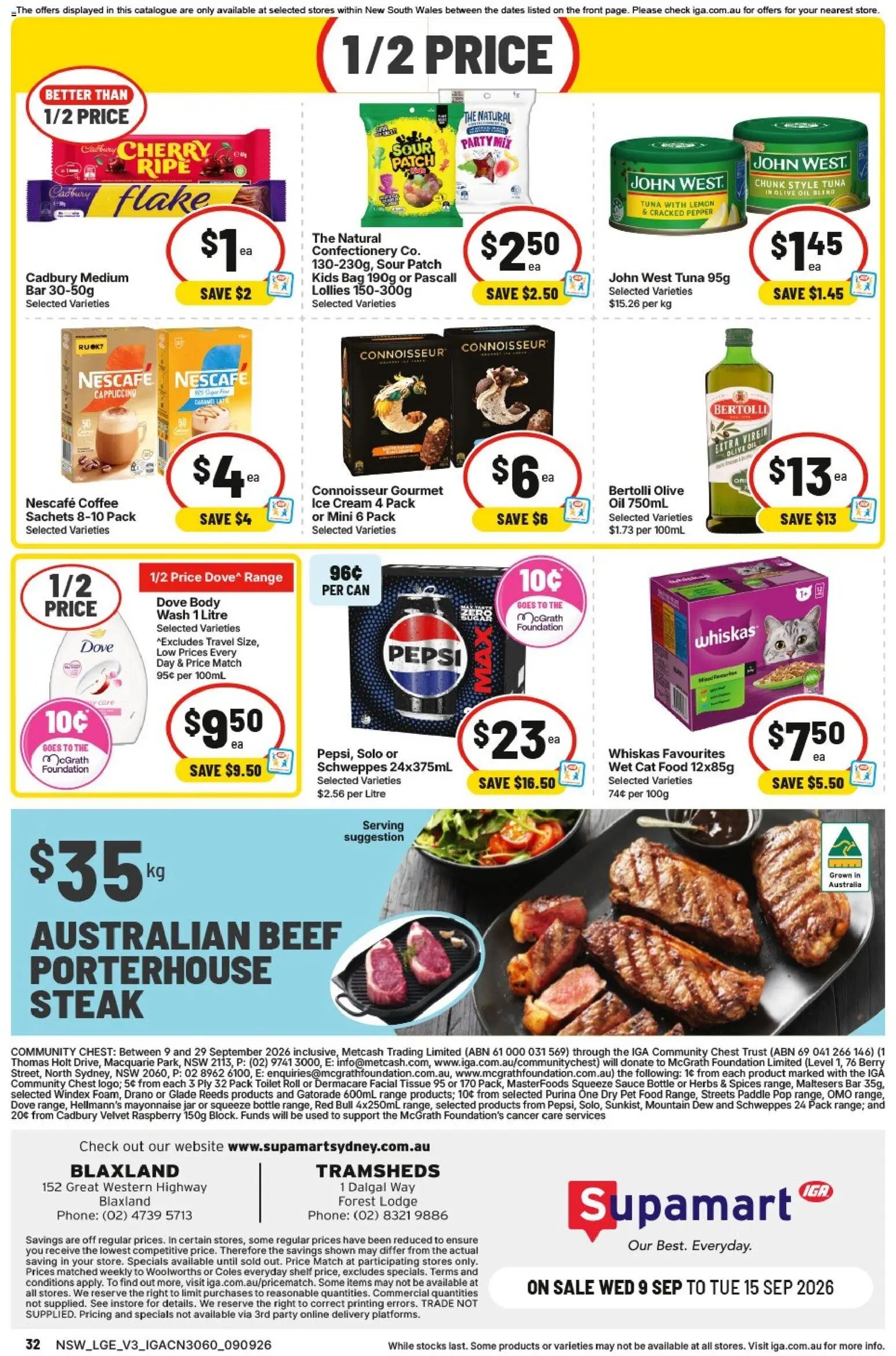 IGA catalogue from 09/09/2026 IGA catalogue Forest Lodge