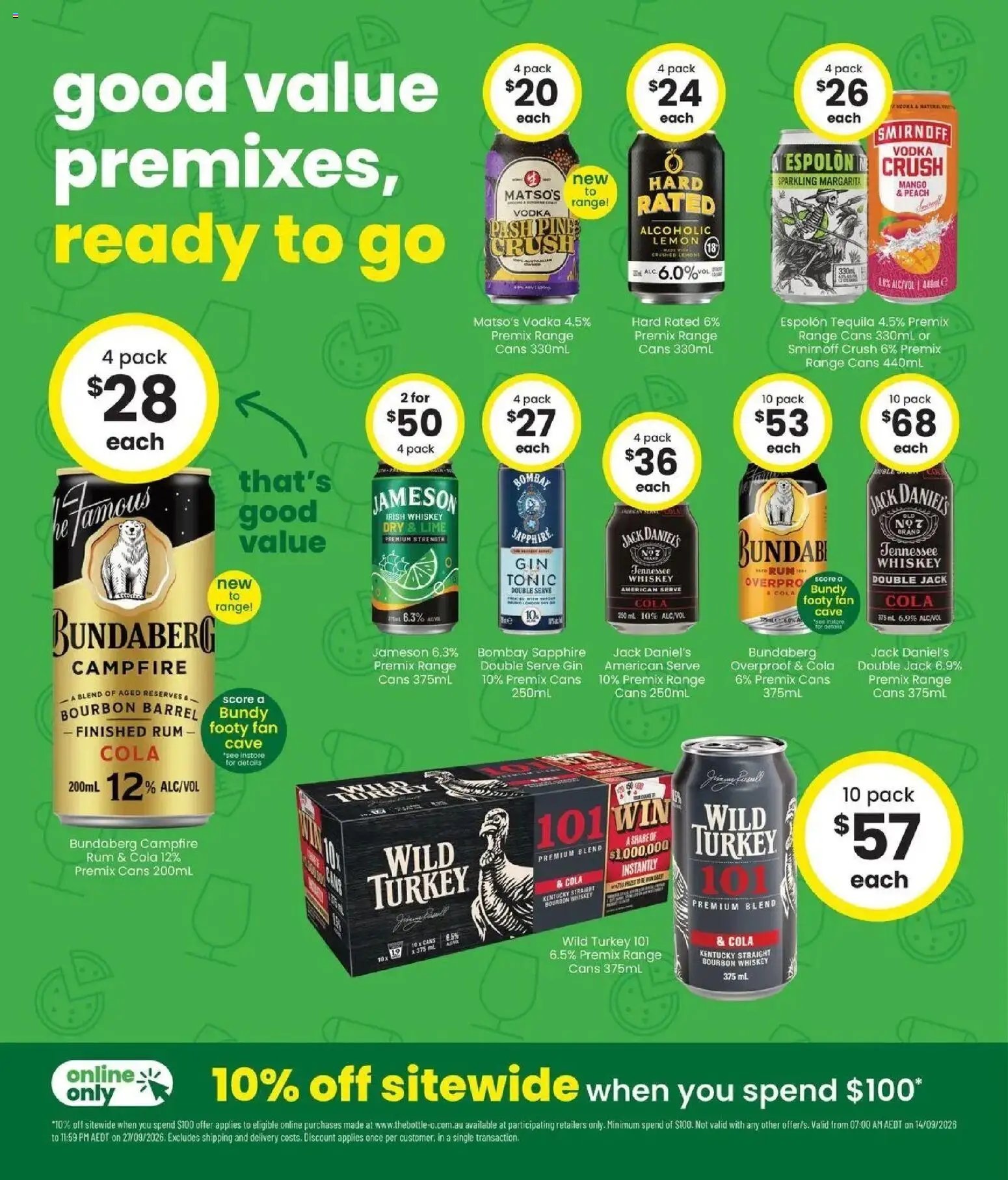 The Bottle-O catalogue from 14/09/2026 Good value booze for good value fans 14/09