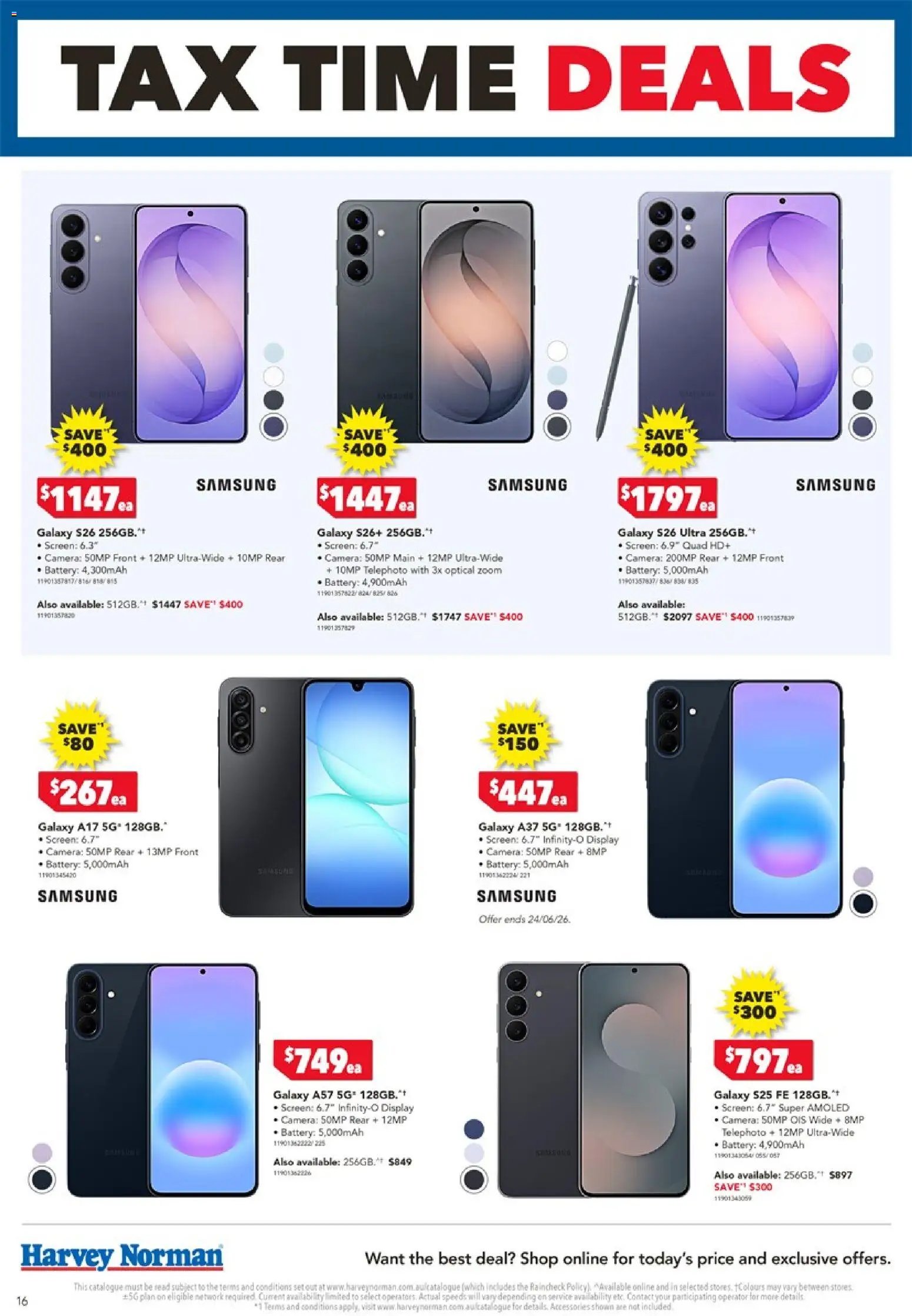 Harvey Norman catalogue from 19/06/2026 Harvey Norman Tax Time Deals