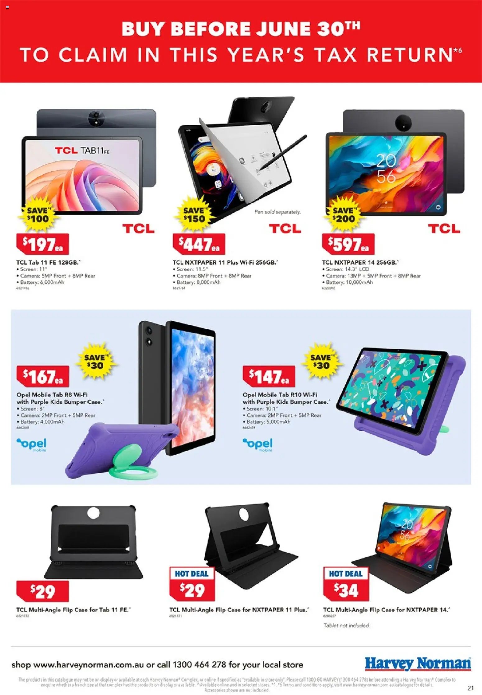 Harvey Norman catalogue from 19/06/2026 Harvey Norman Tax Time Deals