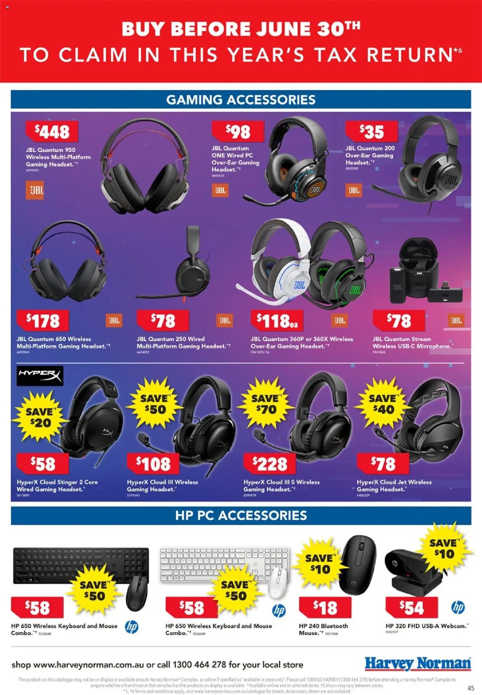 Harvey Norman catalogue from 19/06/2026 Harvey Norman Tax Time Deals