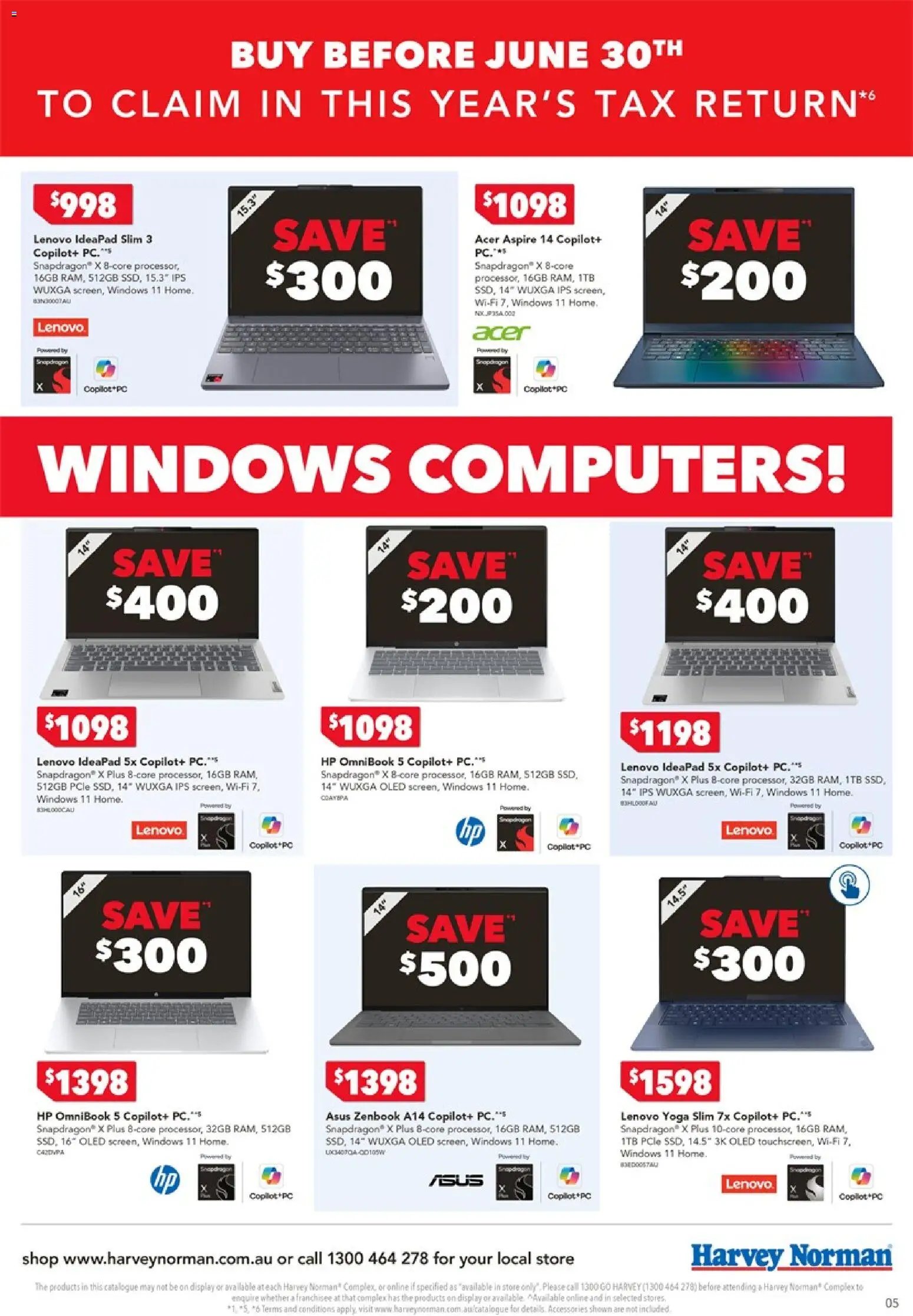 Harvey Norman catalogue from 19/06/2026 Harvey Norman Tax Time Deals