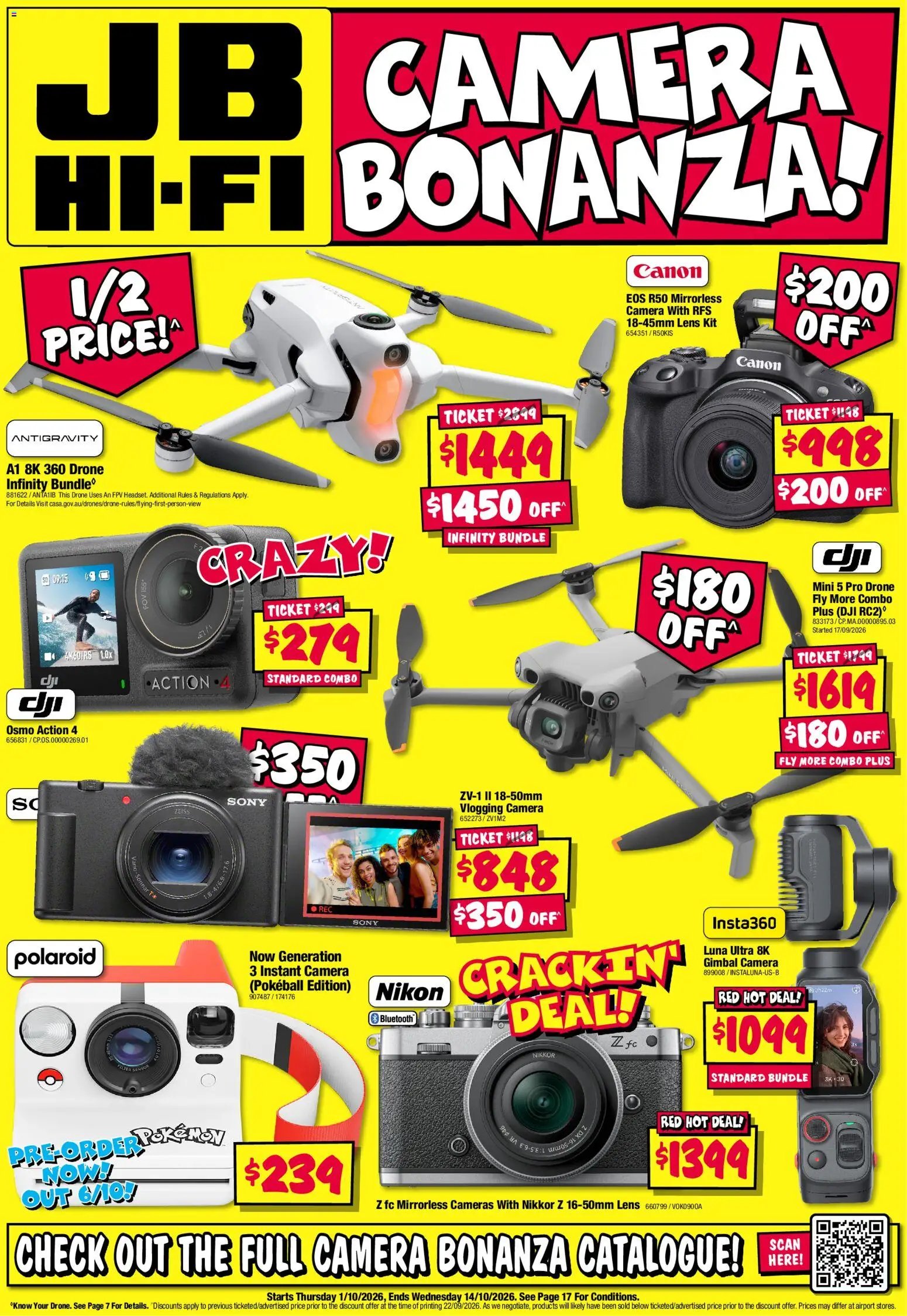 JB Hi-Fi catalogue from 01/10/2026 JB Hi-Fi catalogue Camera Bonanza