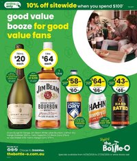 The Bottle-O catalogue from 14/09/2026 Good value booze for good value fans 14/09