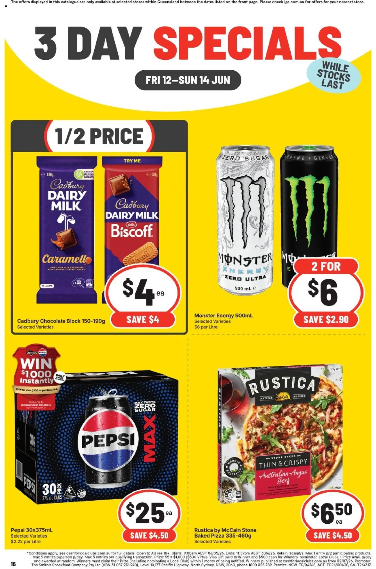 IGA catalogue from 12/06/2026 IGA 3 Day Specials QLD