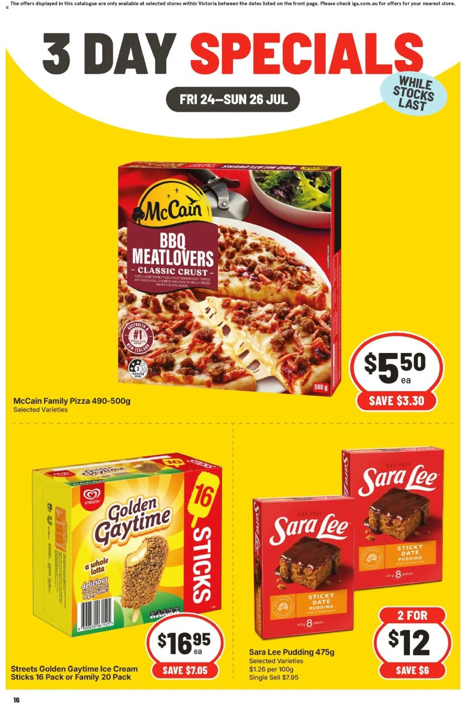 IGA catalogue from 24/07/2026 IGA 3 Day Specials VIC