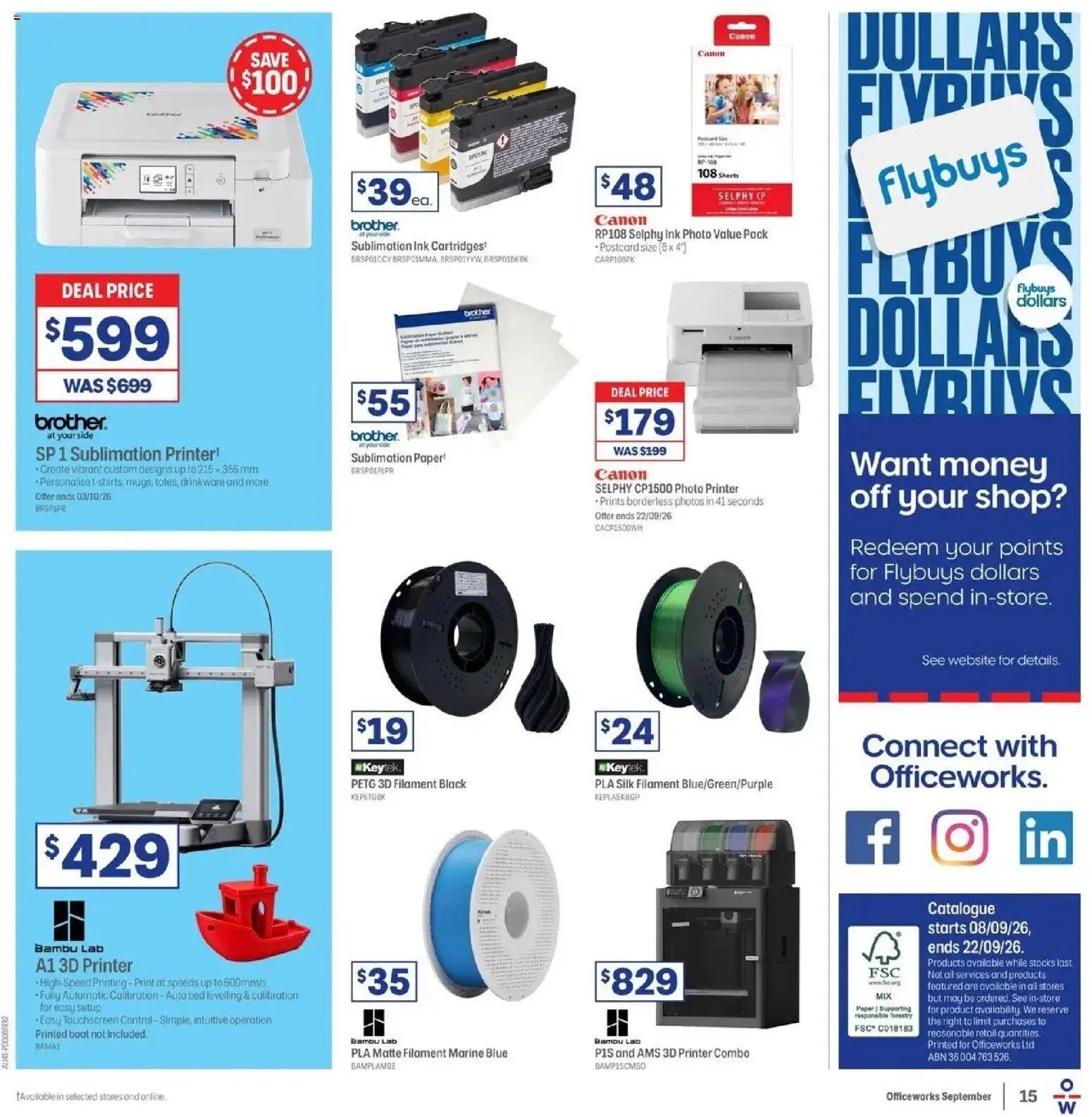 Officeworks catalogue from 08/09/2026 Officeworks Deals
