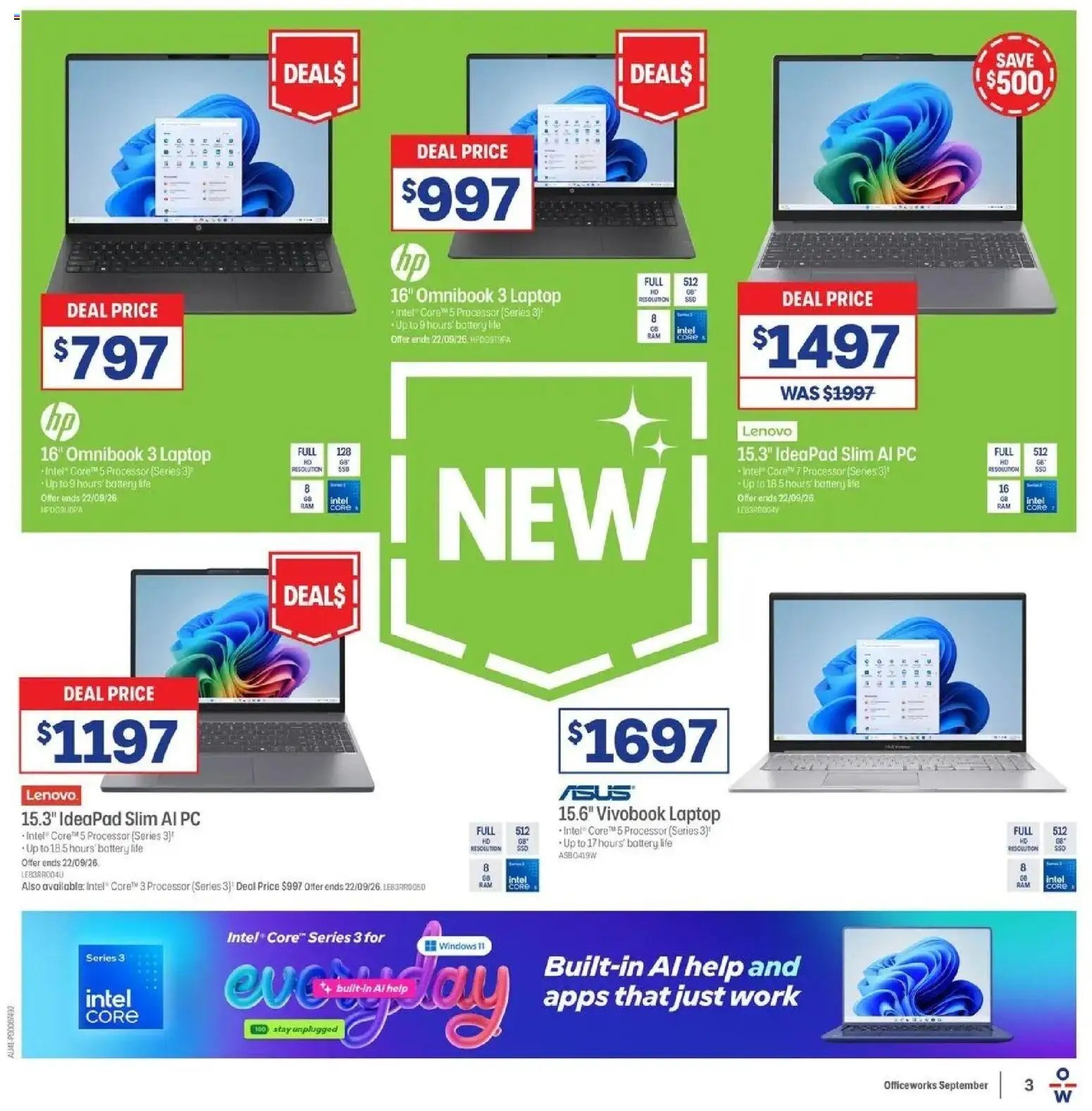 Officeworks catalogue from 08/09/2026 Officeworks Deals