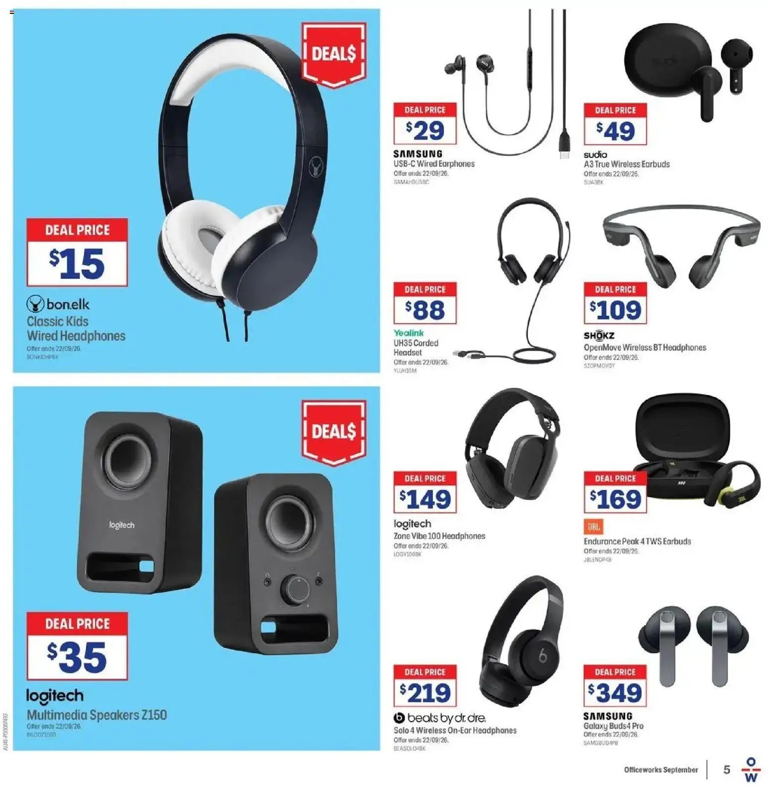 Officeworks catalogue from 08/09/2026 Officeworks Deals