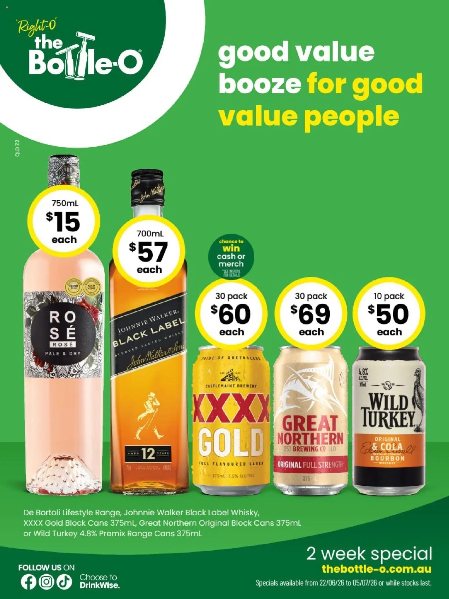 The Bottle-O catalogue from 22/06/2026 The Bottle-O catalogue BUNDABERG
