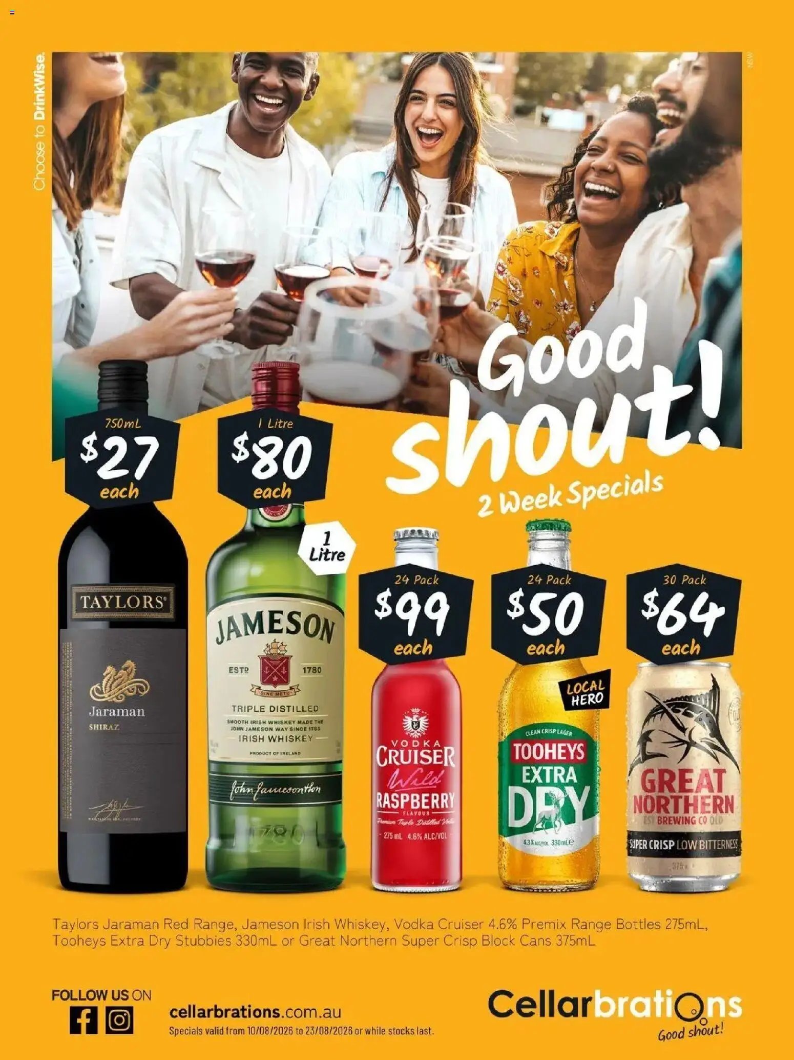 Cellarbrations catalogue from 10/08/2026 Good Shout! 10/08