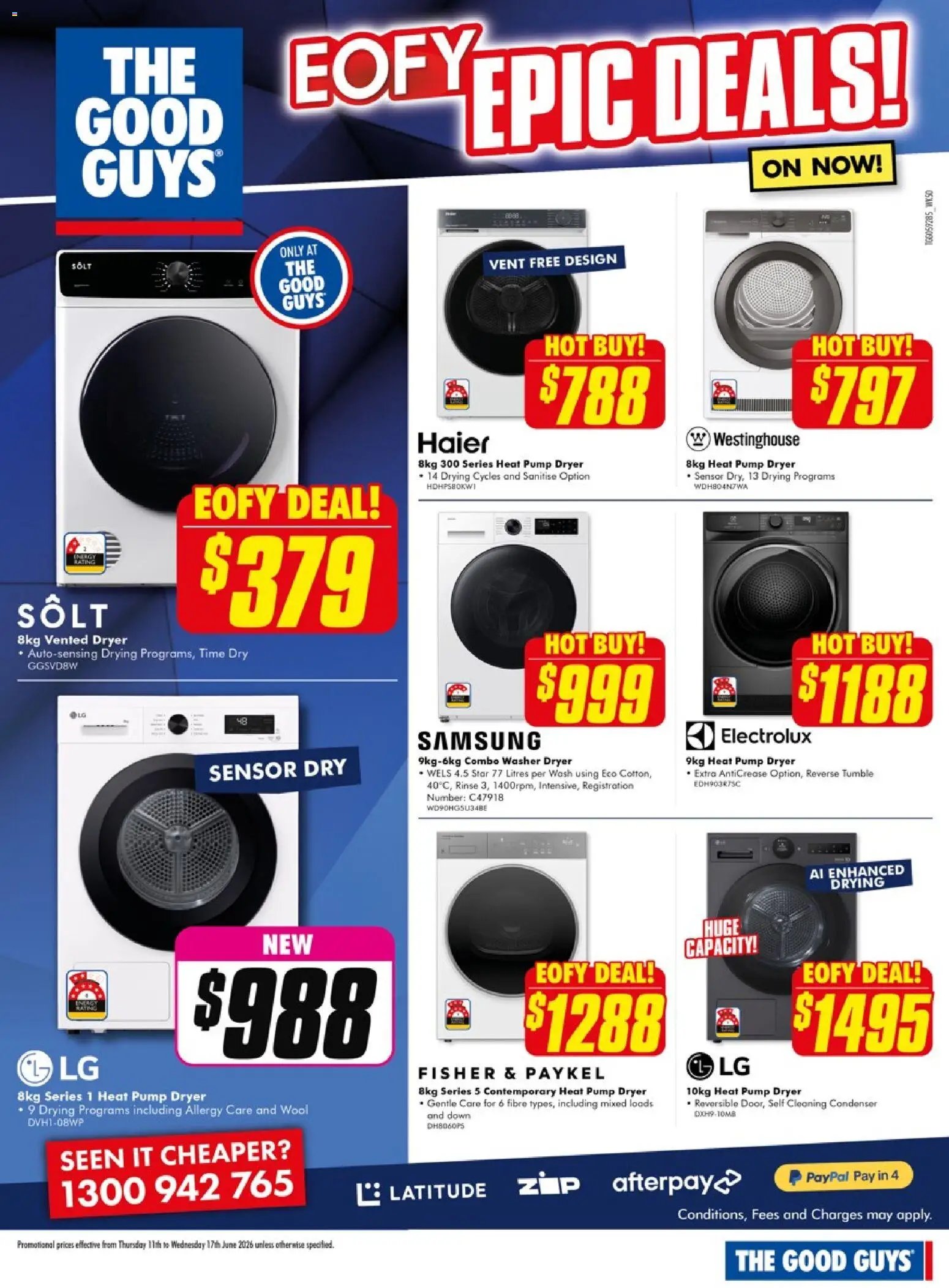The Good Guys catalogue from 11/06/2026 The Good Guys Eofy epic deals
