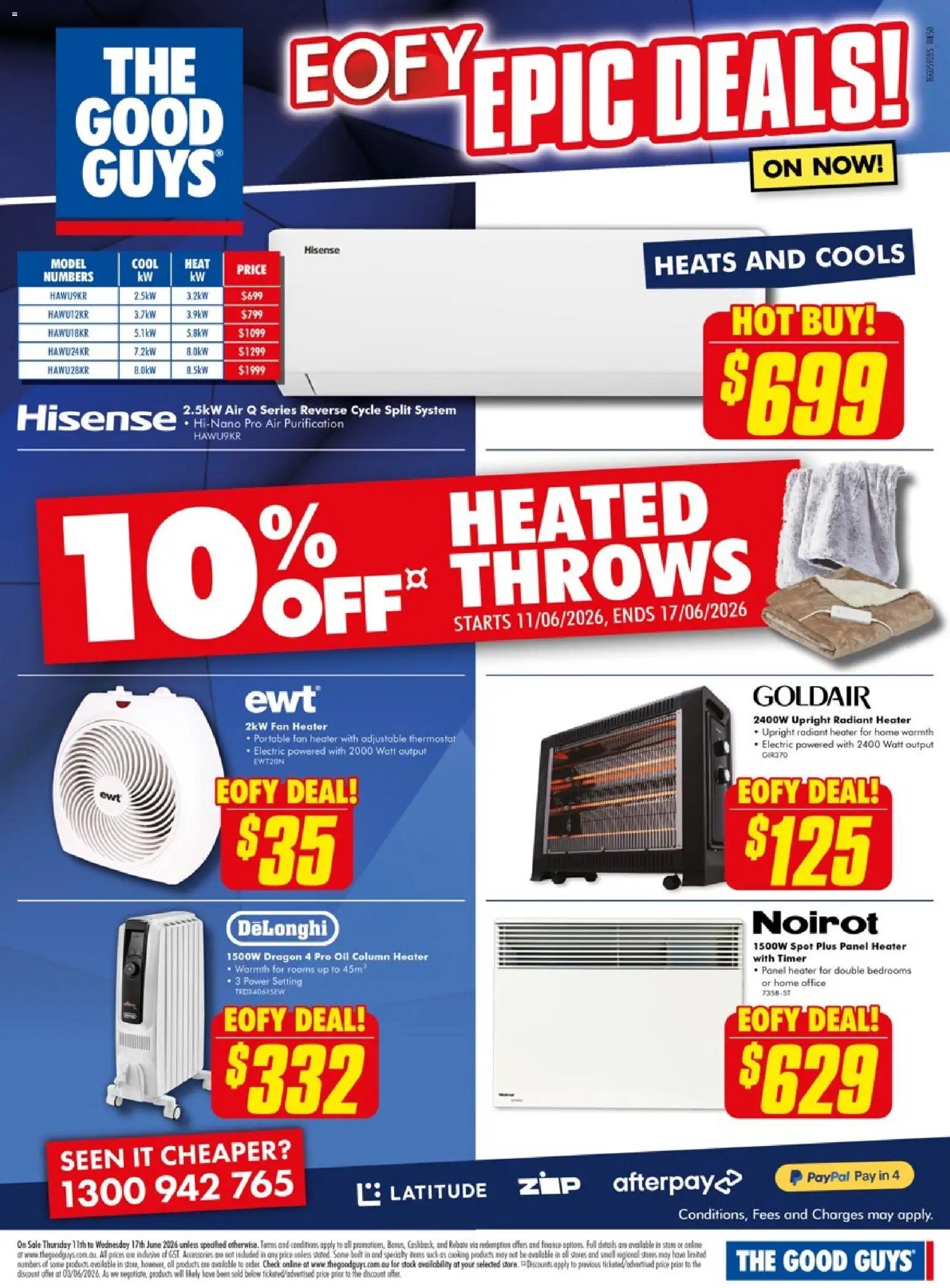 The Good Guys catalogue from 11/06/2026 The Good Guys Eofy epic deals