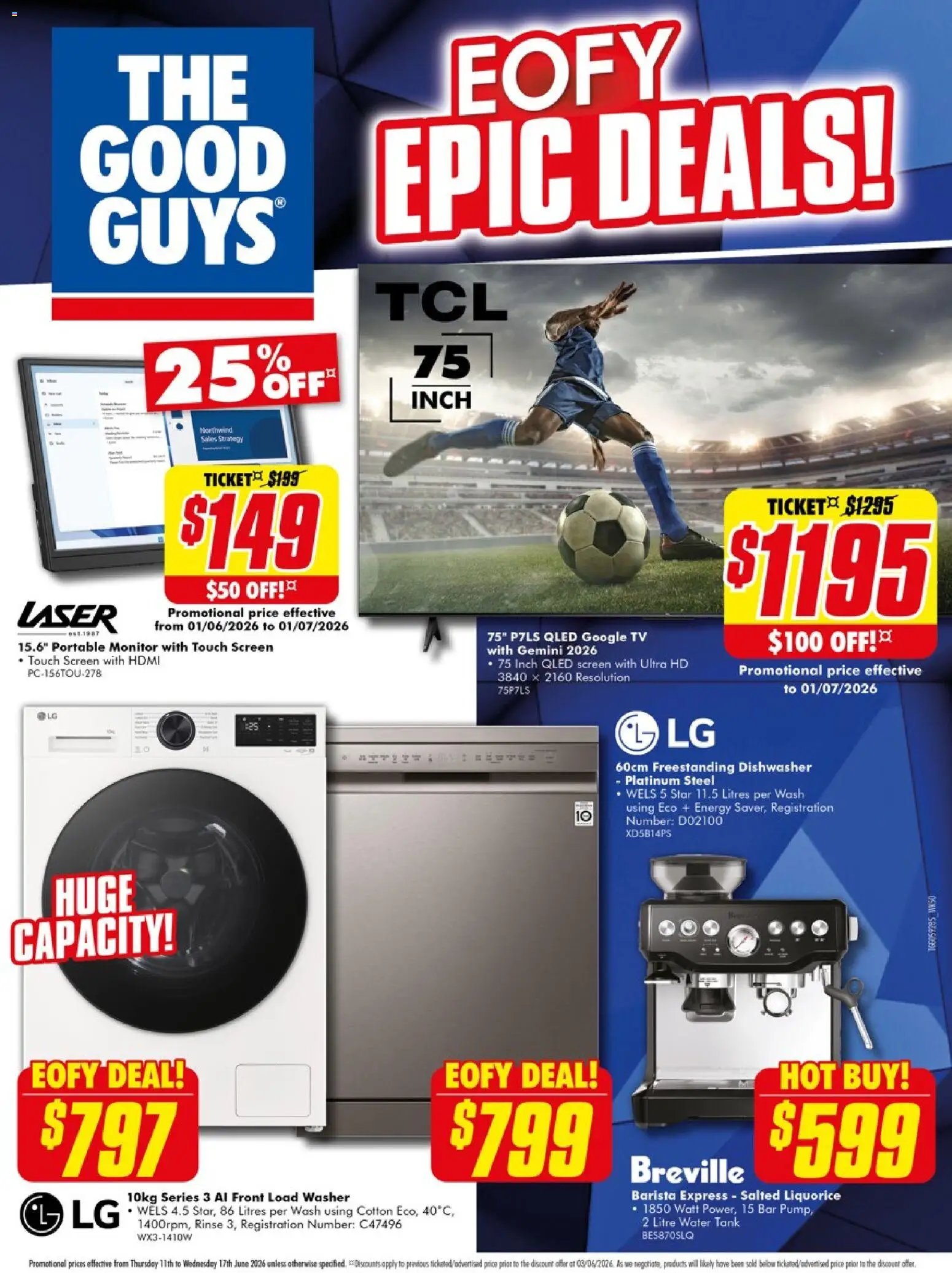 The Good Guys catalogue from 11/06/2026 The Good Guys Eofy epic deals