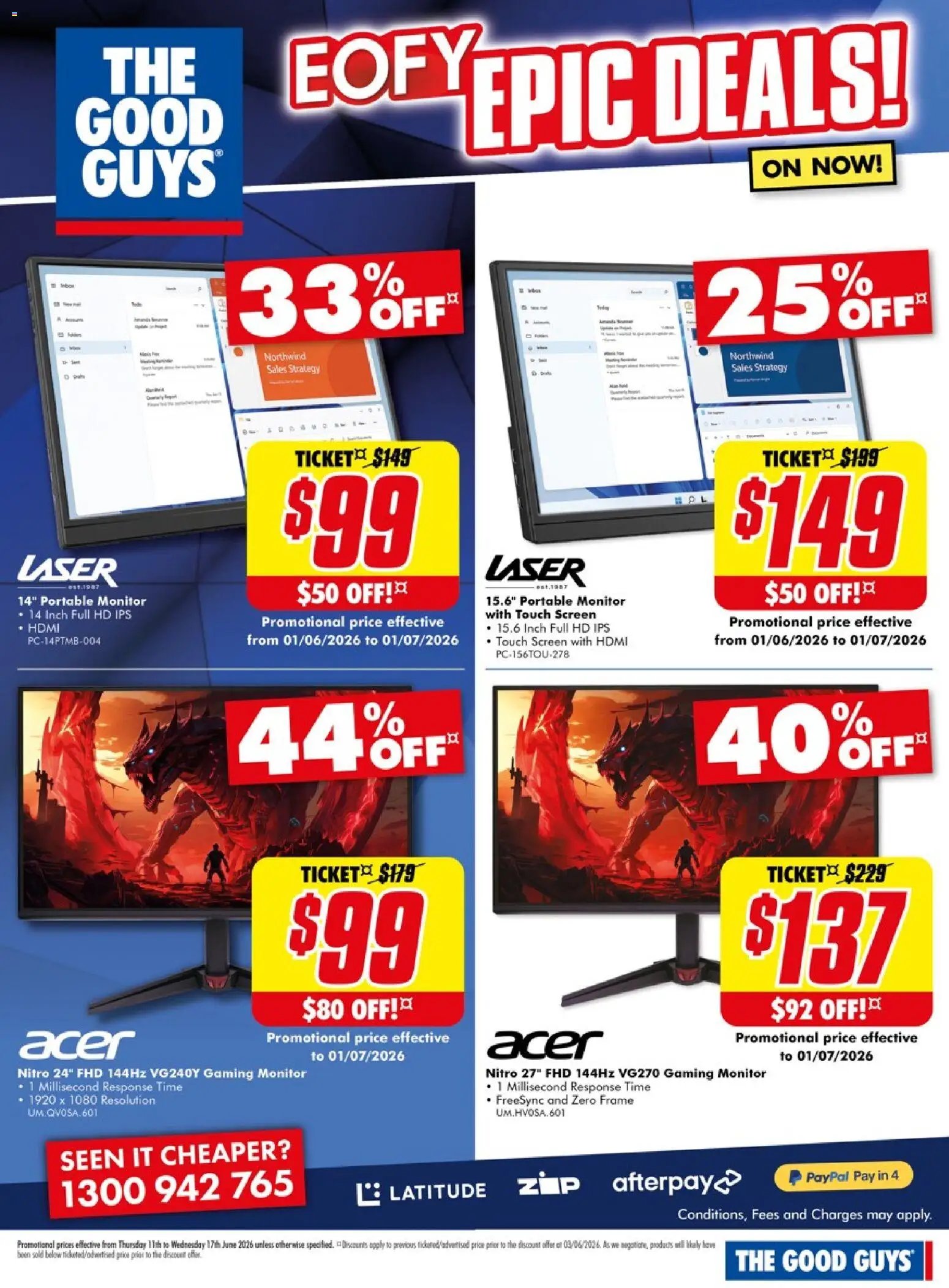 The Good Guys catalogue from 11/06/2026 The Good Guys Eofy epic deals