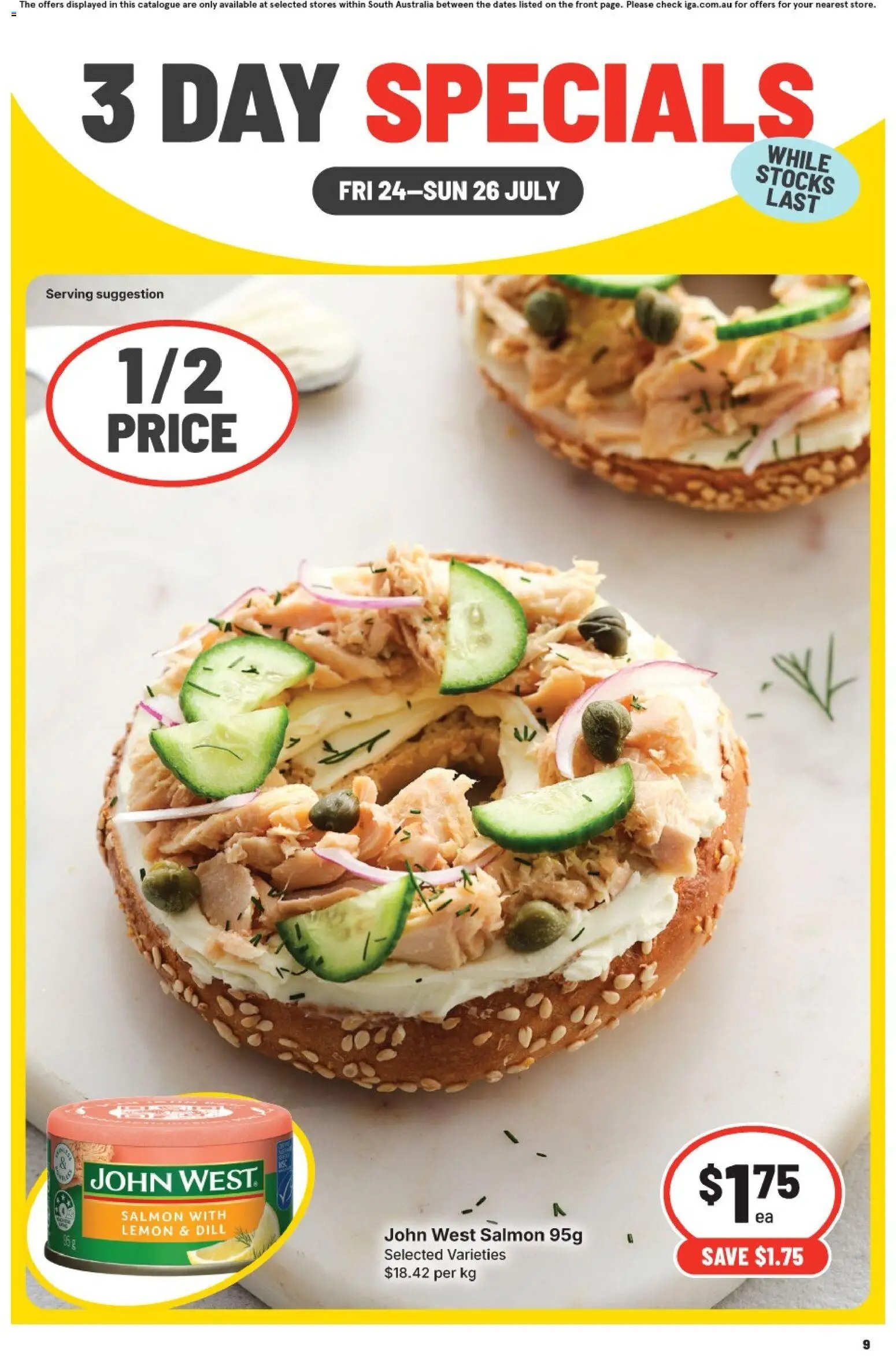 IGA catalogue from 24/07/2026 IGA 3 Day Specials SA